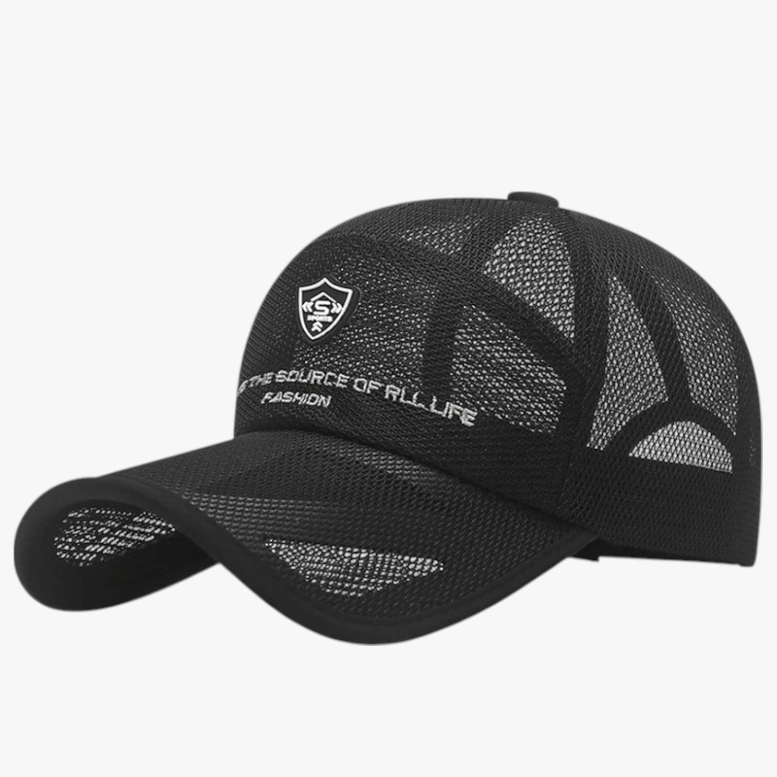 Brady | Cappello Sportivo Estivo Traspirante con Visiera Jungle - Nero - Baseball caps caps mens cap - Concept Palermo