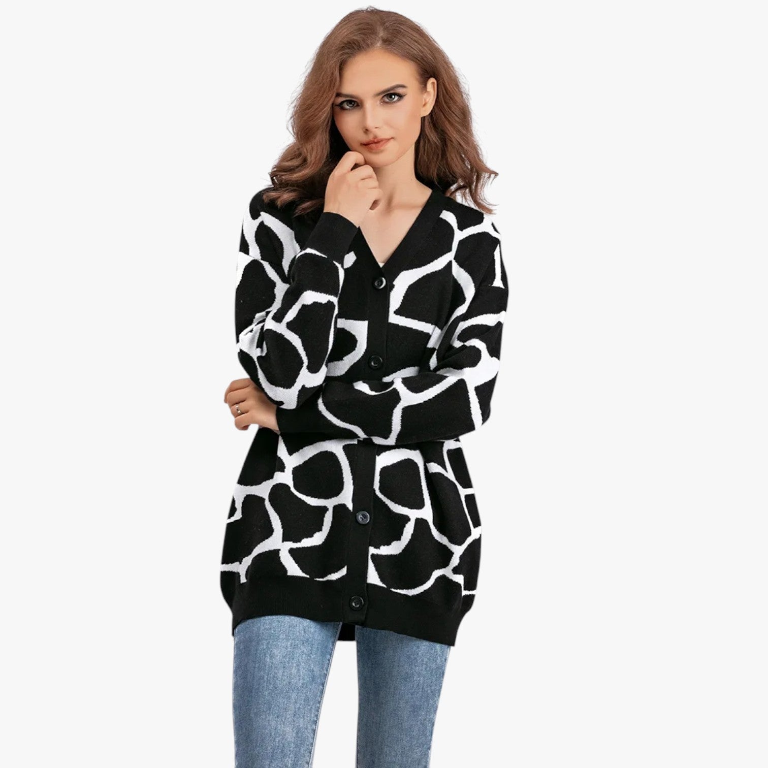 Melanie | Cardigan chic a maglia larga – Eleganza leggera per l'autunno - - Sweater sweater women sweaters & cardigans - Concept Palermo