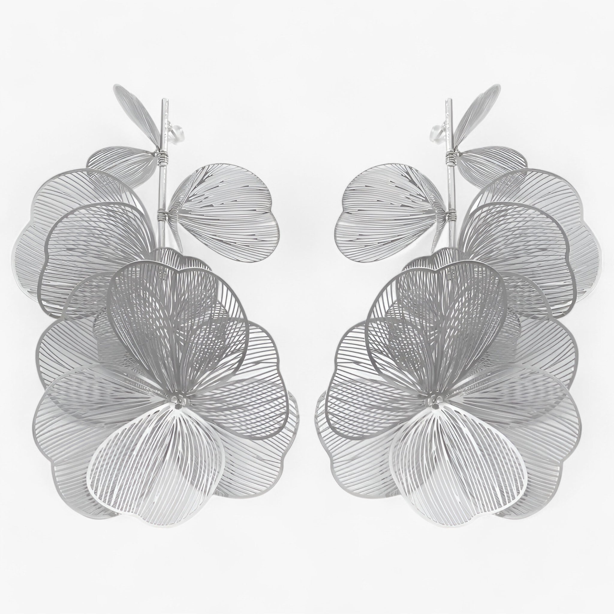 Zoë | Orecchini a Pendente Vintage Bloem – Eleganti e Unici - Argentato 1 - - Concept Palermo