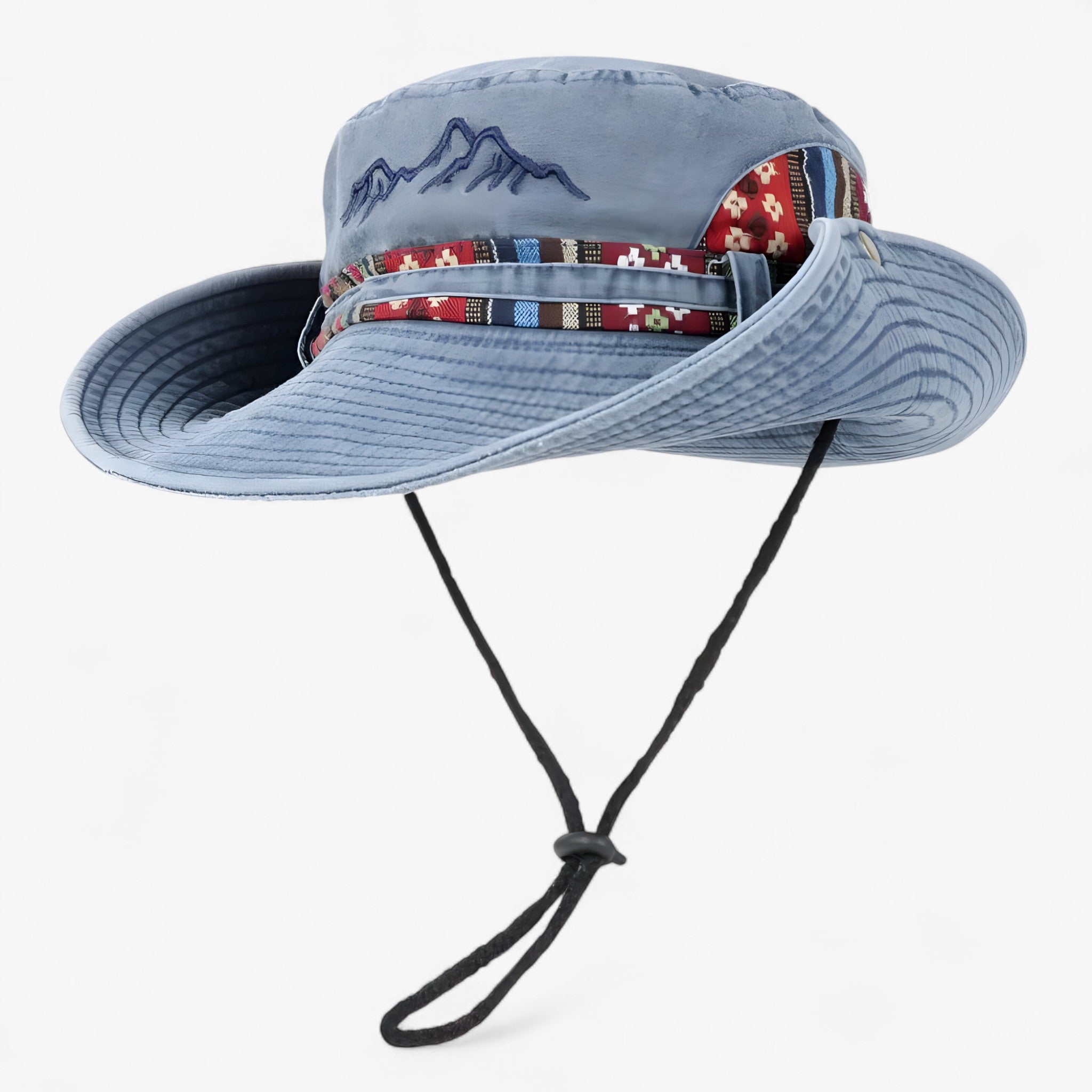 Gino | Cappello Estivo Panama Unisex - Blu Circa 58cm - - Concept Palermo