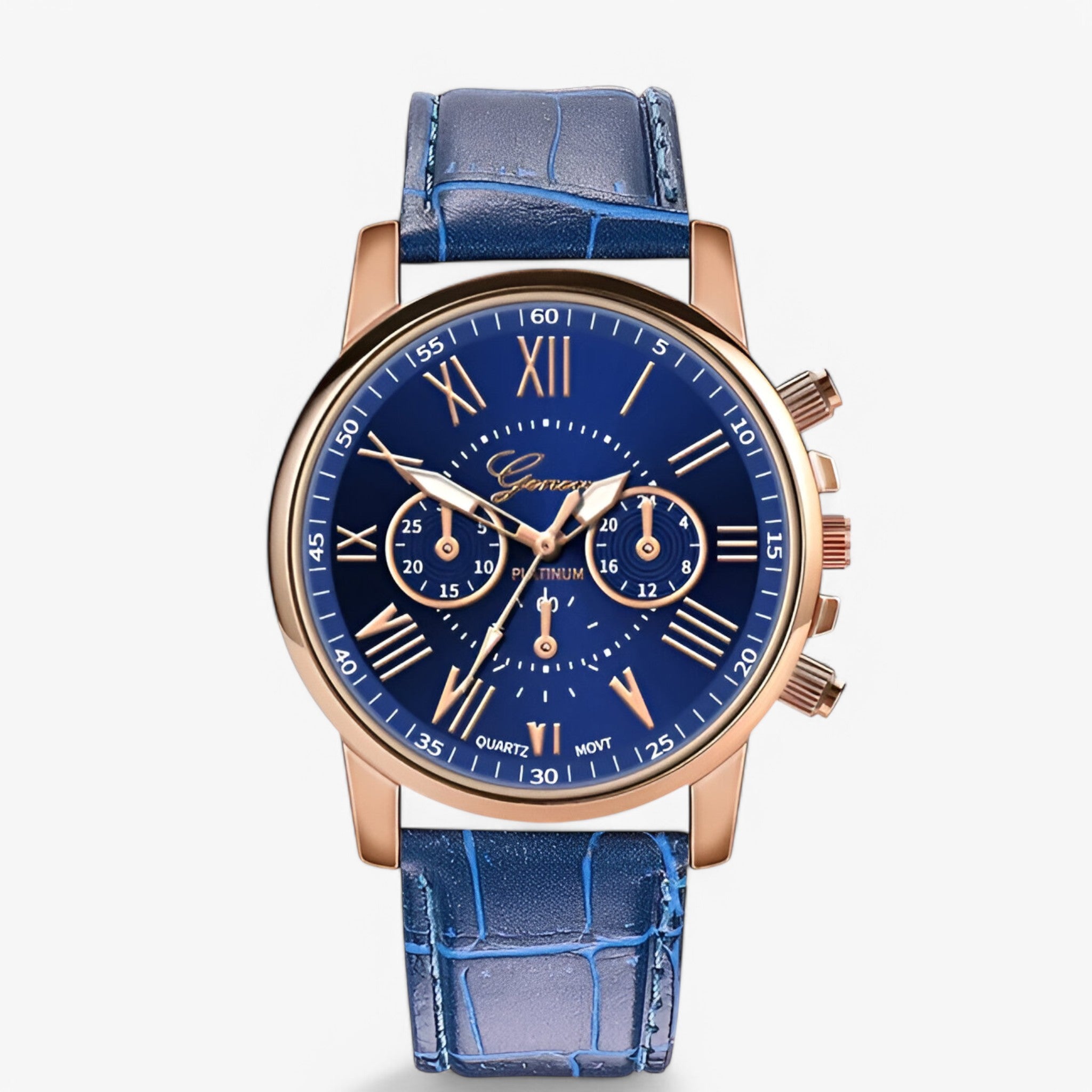 Lia | Elegante orologio da polso in pelle - Blu - female watch watch for women - Concept Palermo