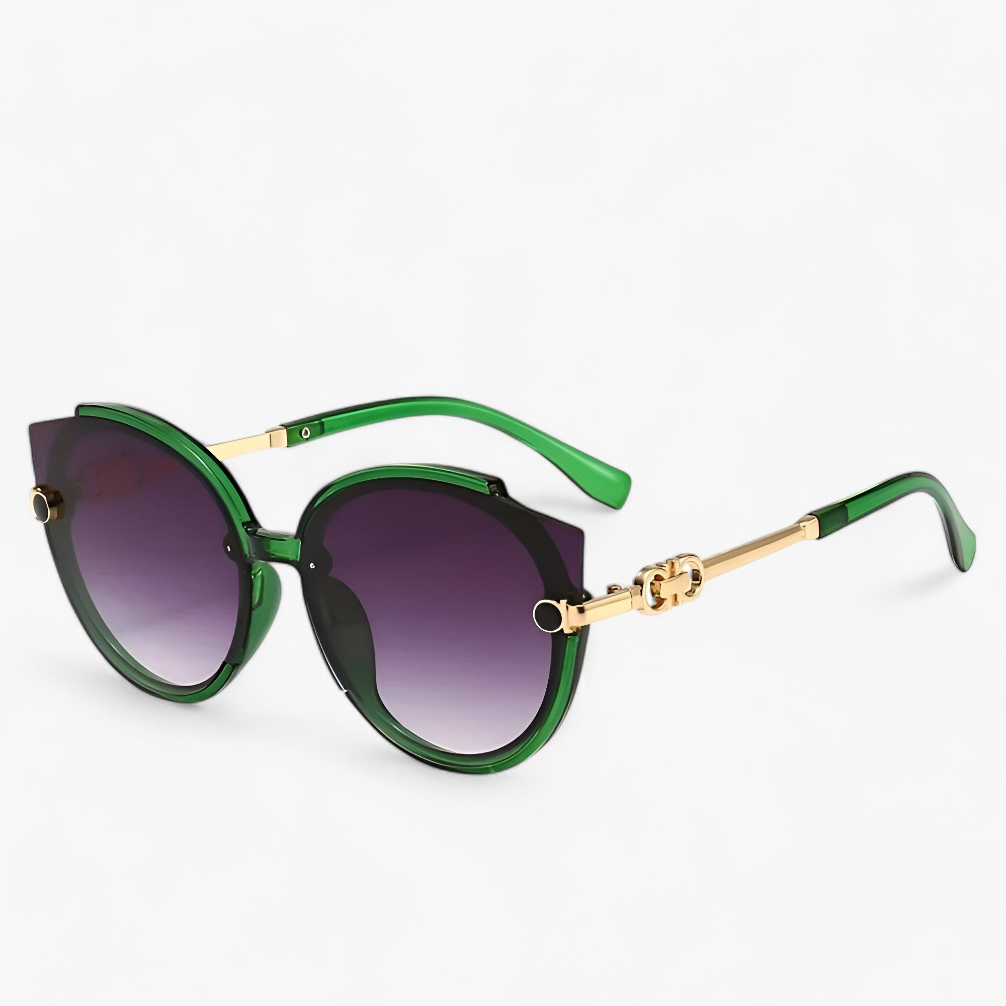 Shana | Occhiali da sole rotondi con sfumatura di colore - stile vintage e protezione - Verde - sun glasses WOMEN womens fashion - Concept Palermo