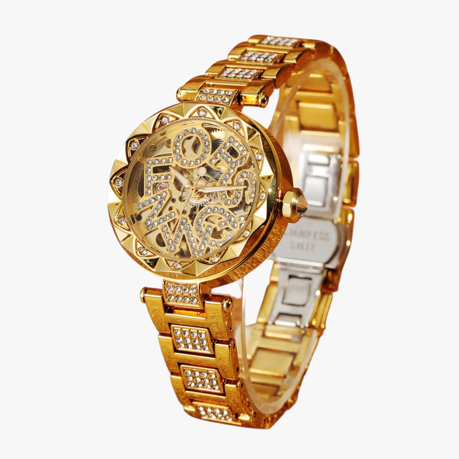 Ana | Orologio da Donna di Lusso 2025 Eleganza Meccanica in Acciaio e Diamanti 3D - Oro - female watch ladies watch waist belt for women watch watch for women watches - Concept Palermo