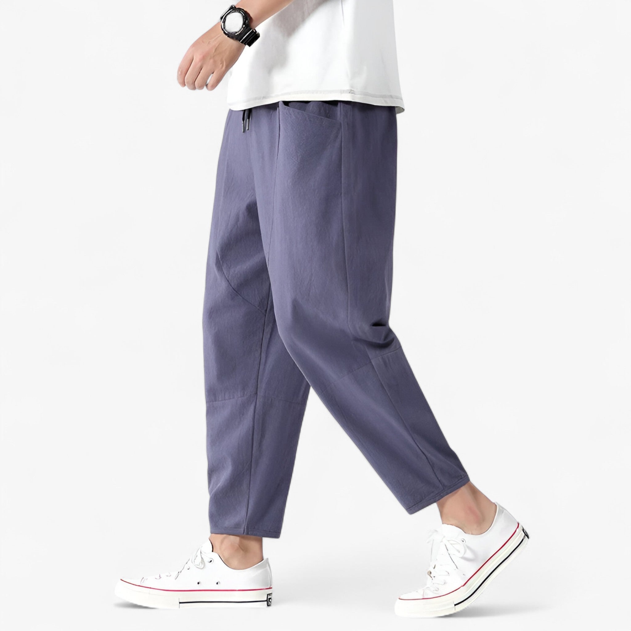 Jimmy | Pantaloni di lino per uomo - Vestibilità ampia e confortevole