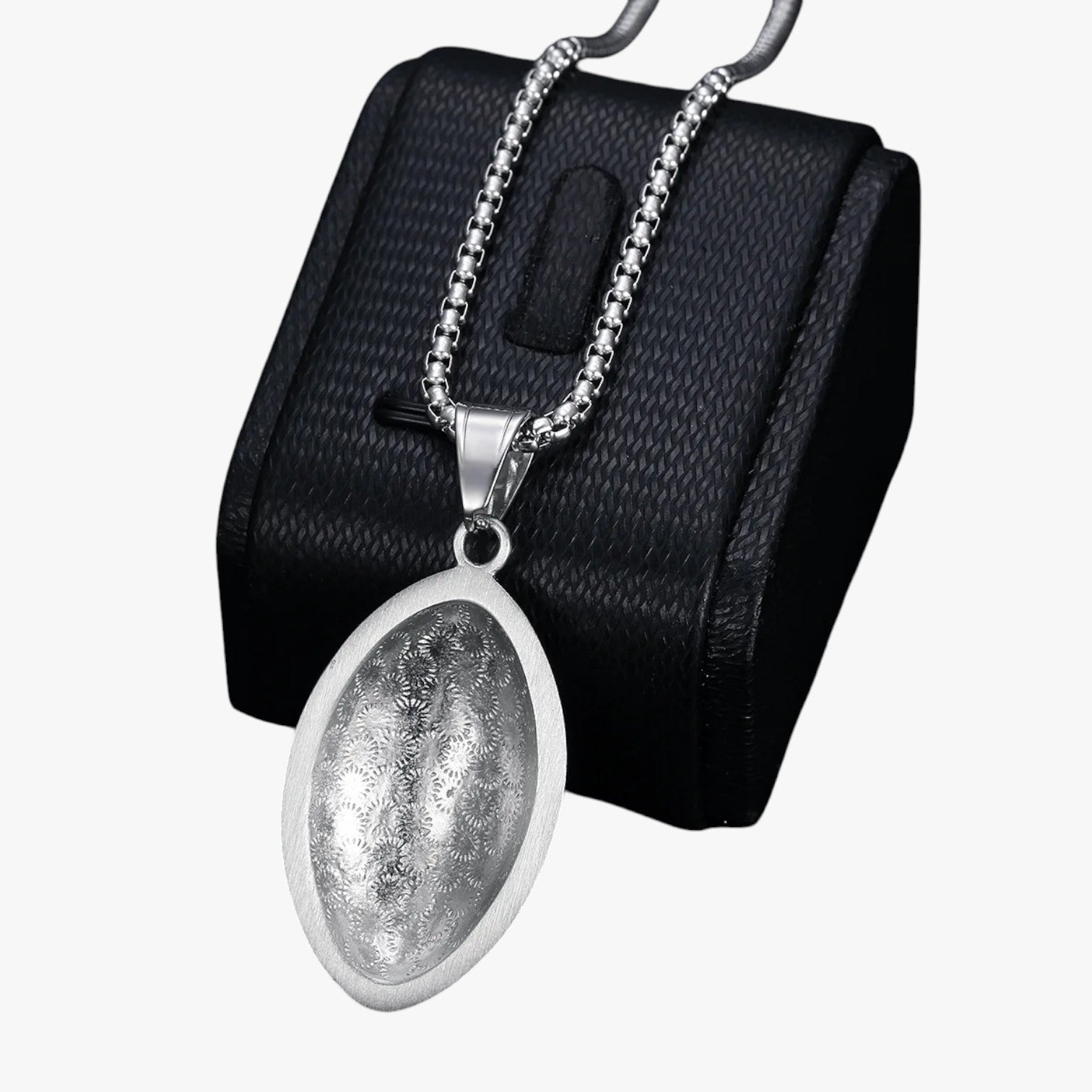 Jayson | Collana rugby in acciaio con cristallo - Argento - Fashion Necklaces necklace necklace for men NECKLACES - Concept Palermo