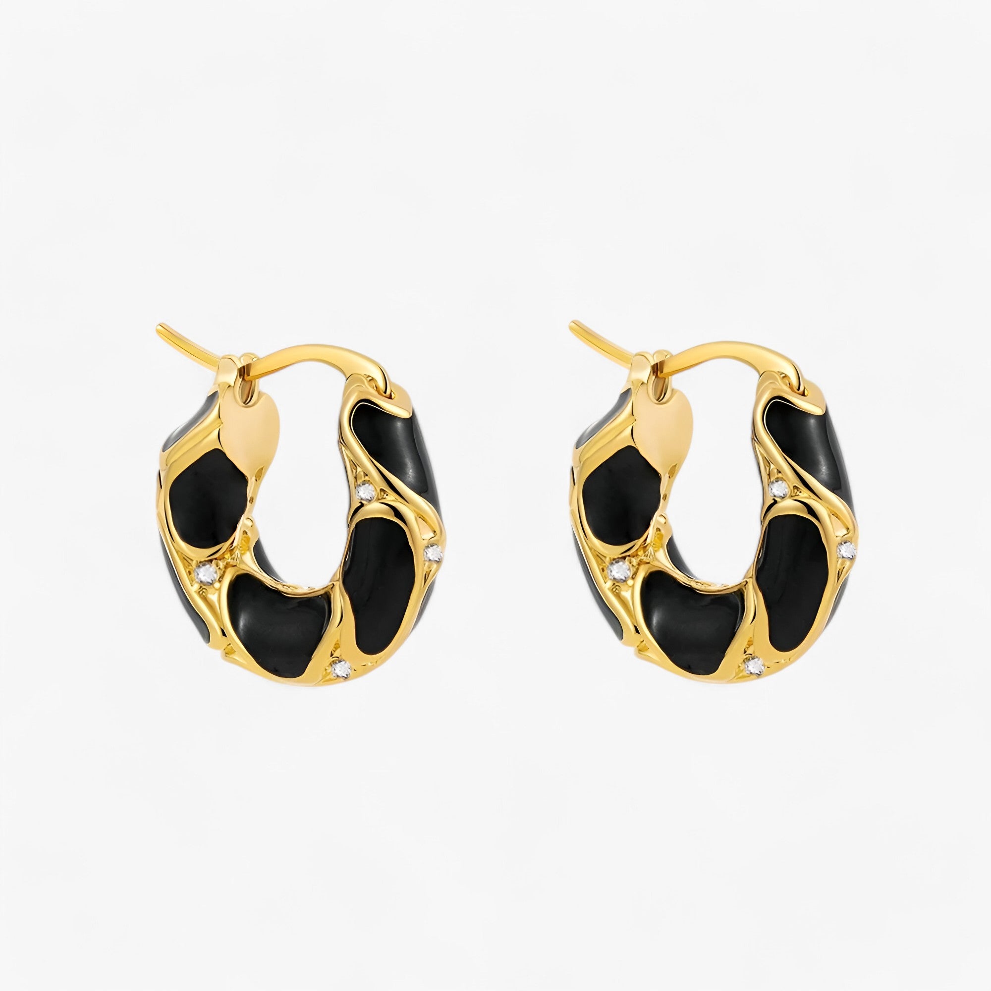 Micah| Orecchini a cerchio con smalto vintage - Lusso di tendenza - - Earrings Gift Gifts for women WOMEN - Concept Palermo