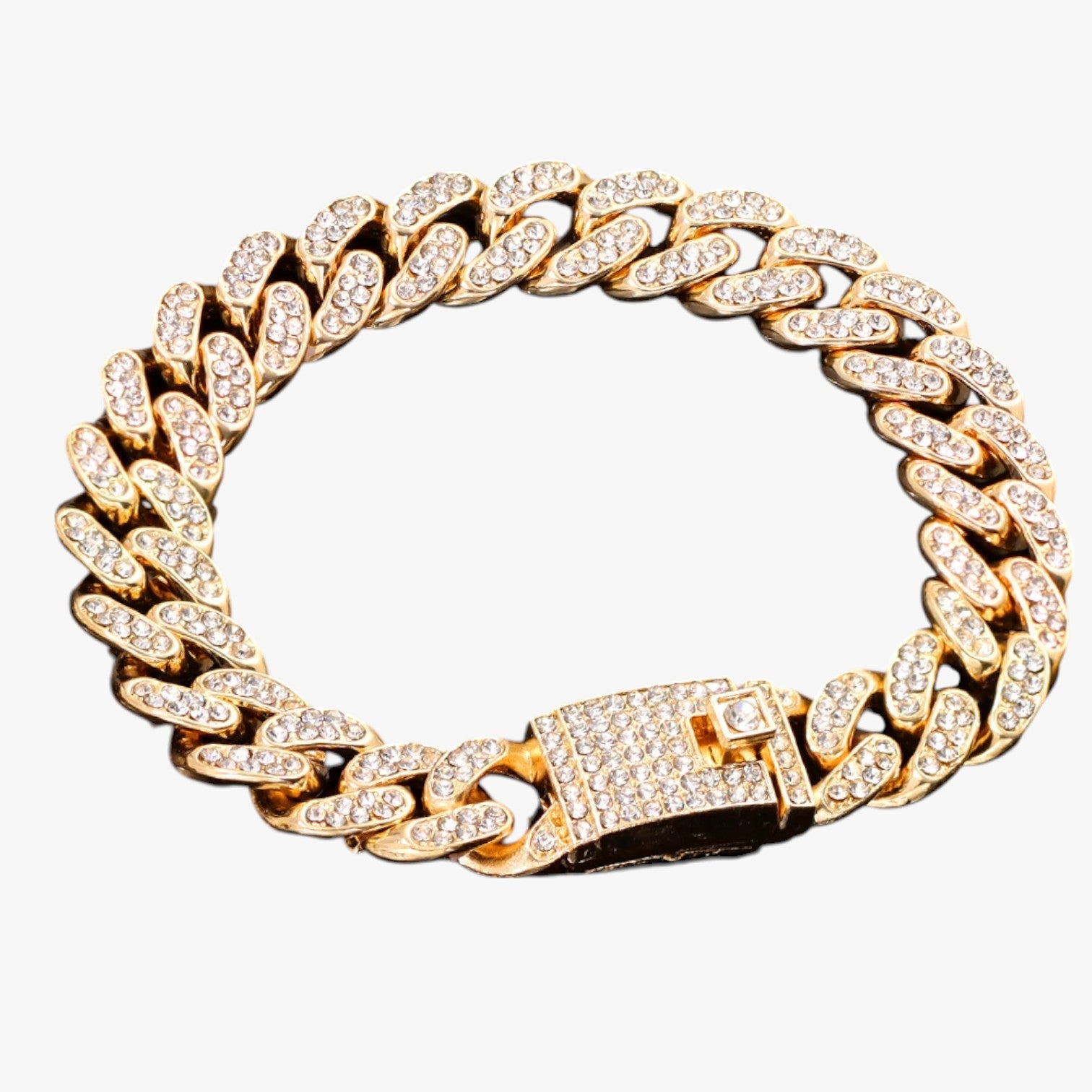 Emery | Bracciale Tennis con Ciondoli Cuore & Cristallo – Eleganza Hip Hop per Ogni Occasione - Oro 4 - BRACELET BRACELET FOR WOMEN BRACELETS bracelets for women women bracelets - Concept Palermo