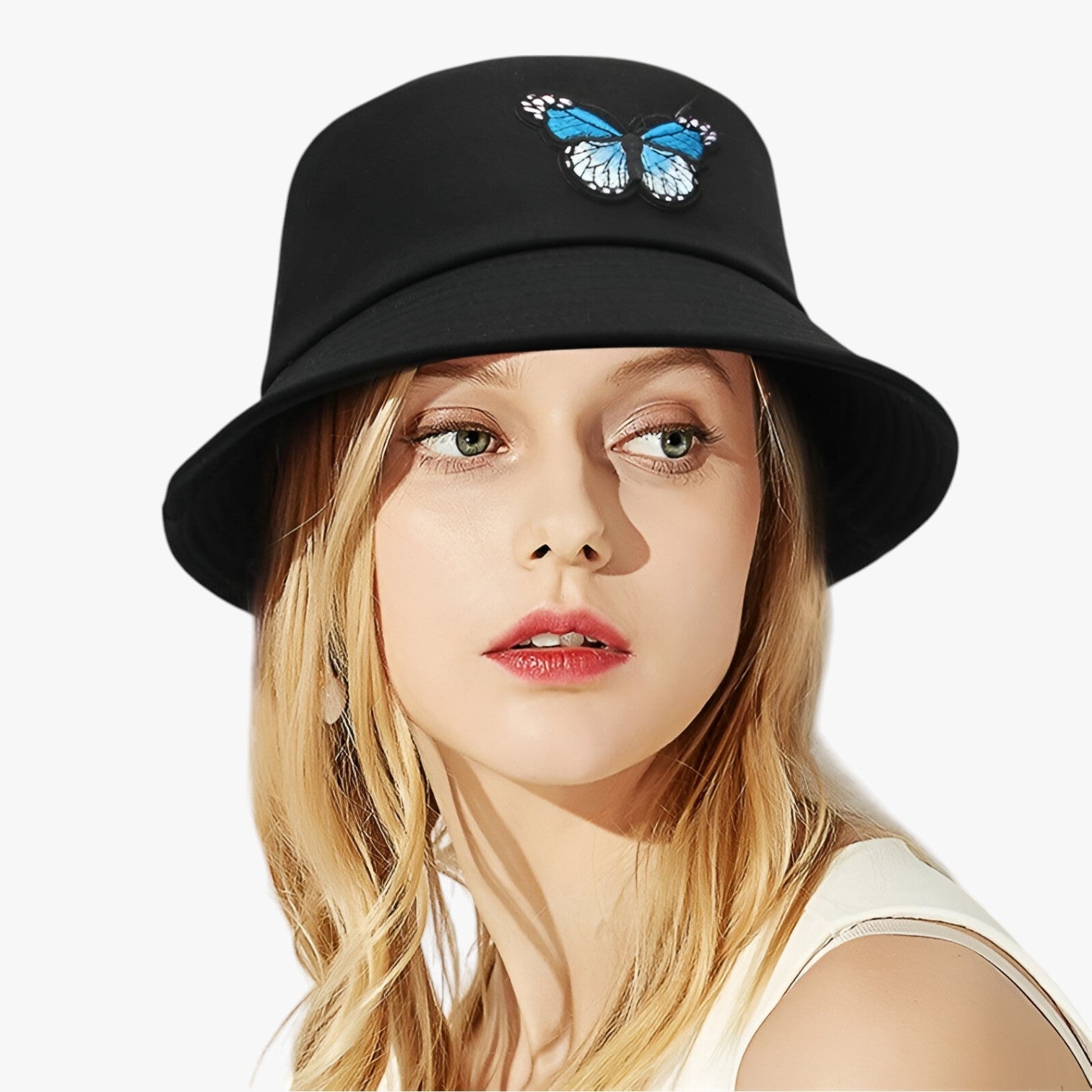 Brenda | Protezione solare elegante con accento farfalla - per ragazze attive - - bucket hats Hat for girls summer hat Sun Hats women hat - Concept Palermo