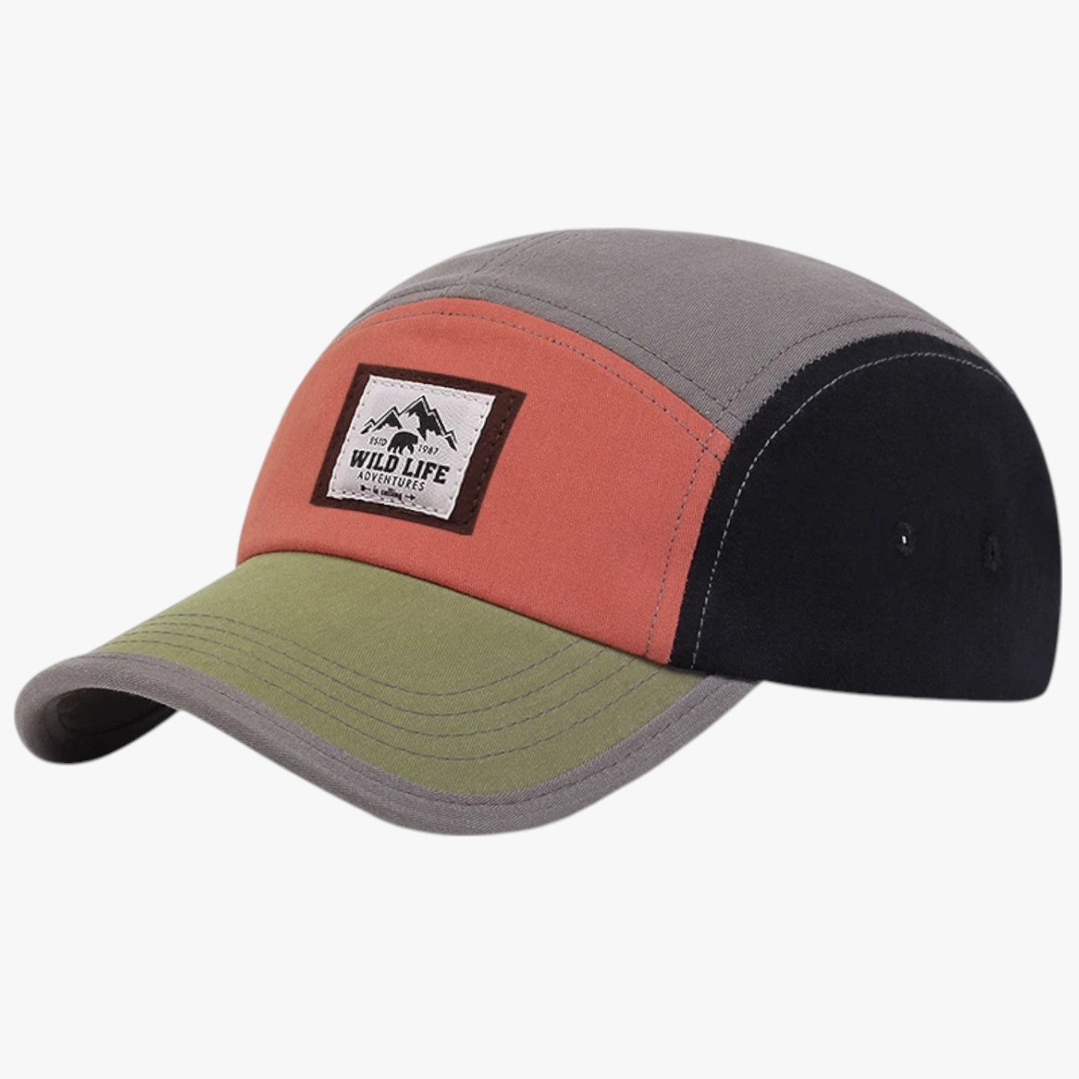 Brixton | Cappello 5 Pannelli Stile Vintage Unisex - Grigio Regolabile - Baseball caps caps mens cap - Concept Palermo