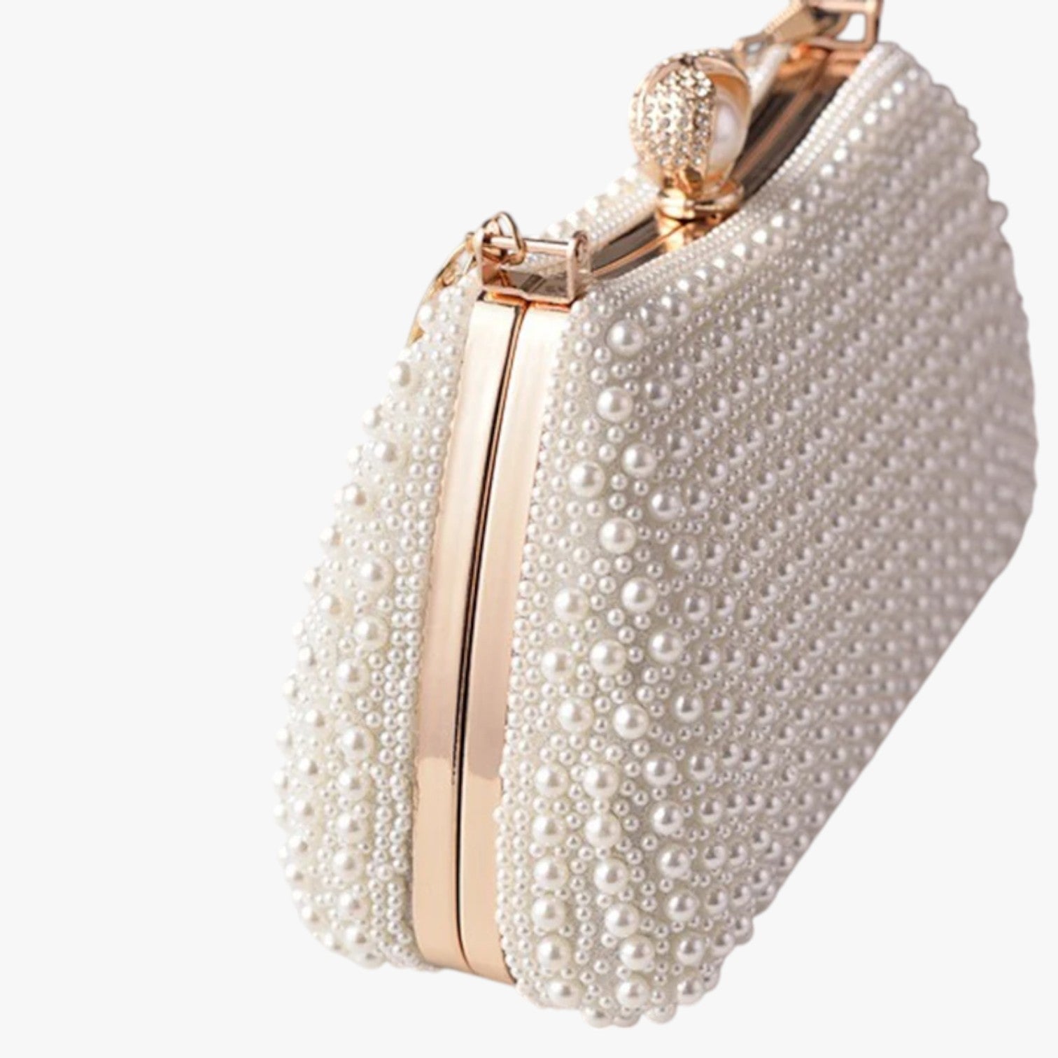 Aviana | Elegante borsa da sera in perle con manico a catena - - bag Bags handbags women bags Women's handbags - Concept Palermo