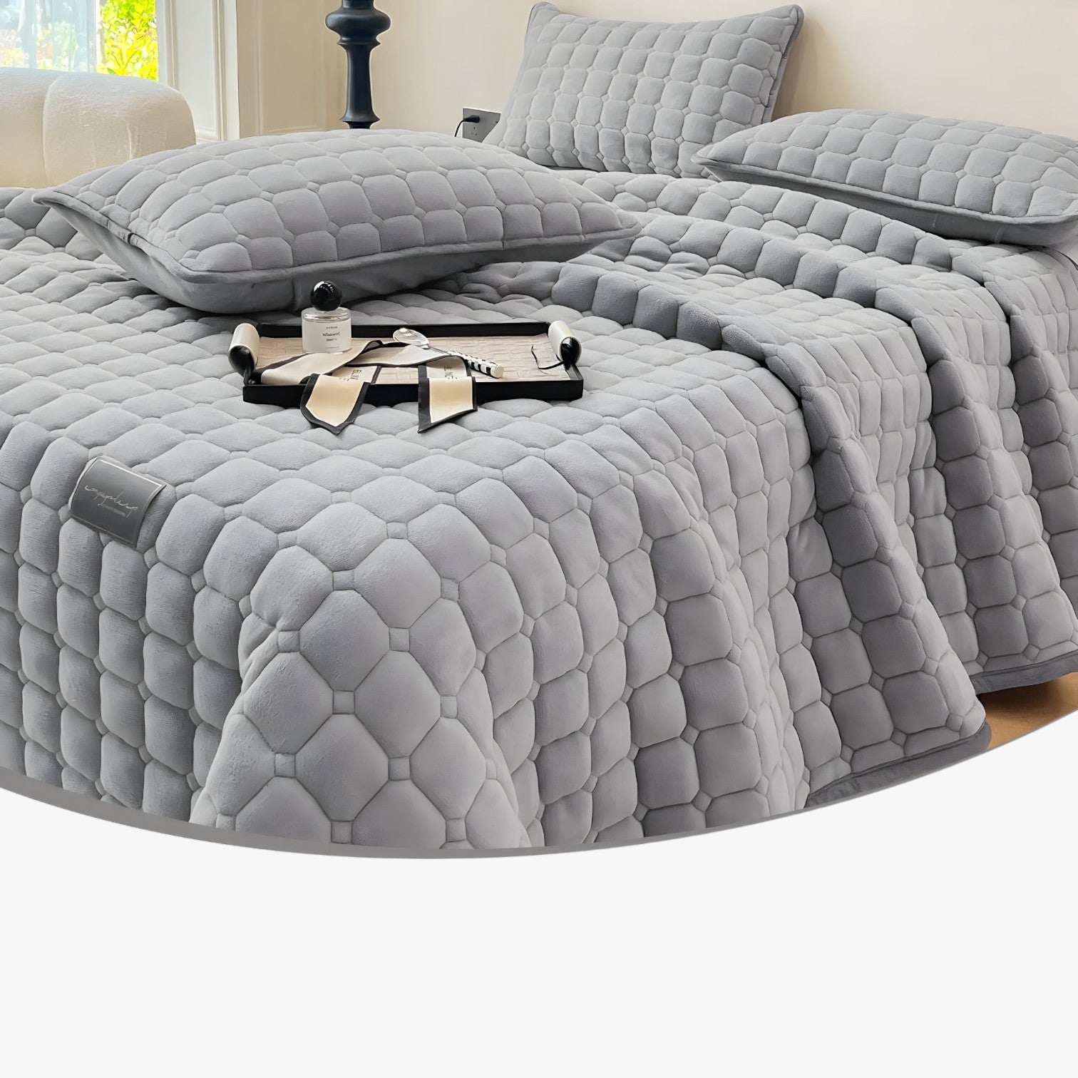 Perla | Lussuoso copripiumino in morbido velluto per comfort e lusso - - bedroom Home - Concept Palermo