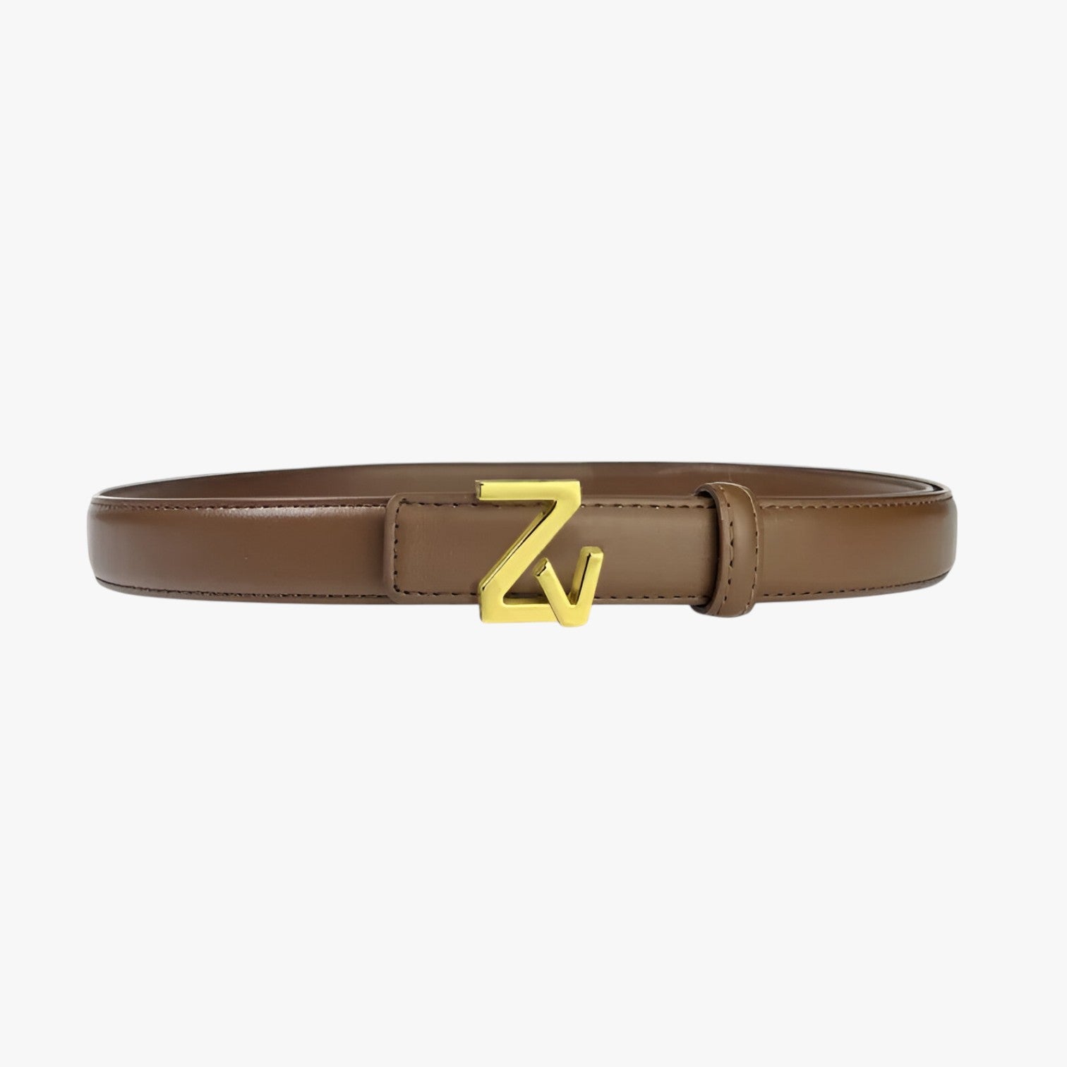 Liliana | Cintura da donna elegante con fibbia ZV - marrone 110cm - Belts waist belt for women women belt round women belts Womens belt - Concept Palermo