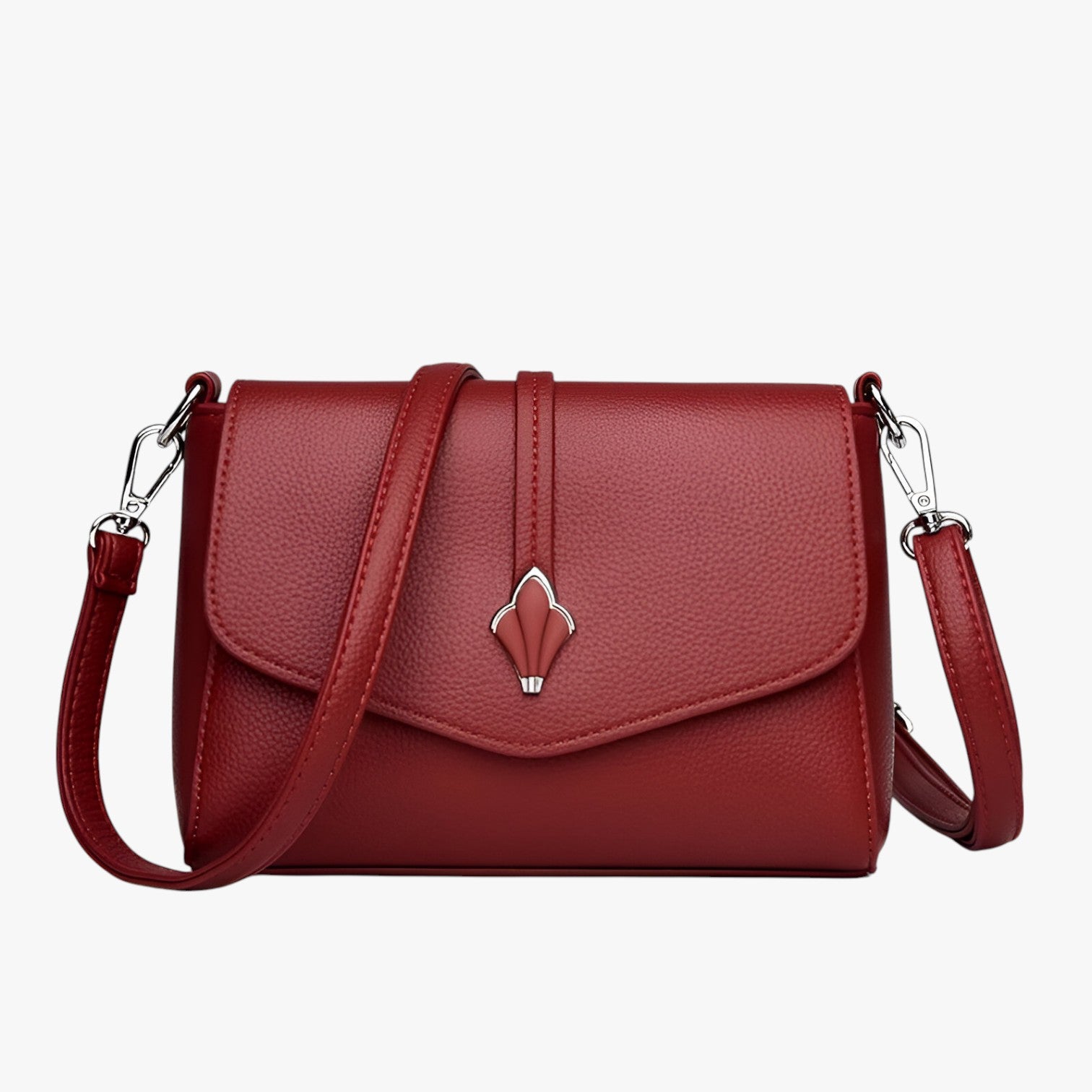 Julianna | Borsa a tracolla in pelle PU di lusso - Rosso - handbags women bags Women's handbags Women's shoulder bag - Concept Palermo