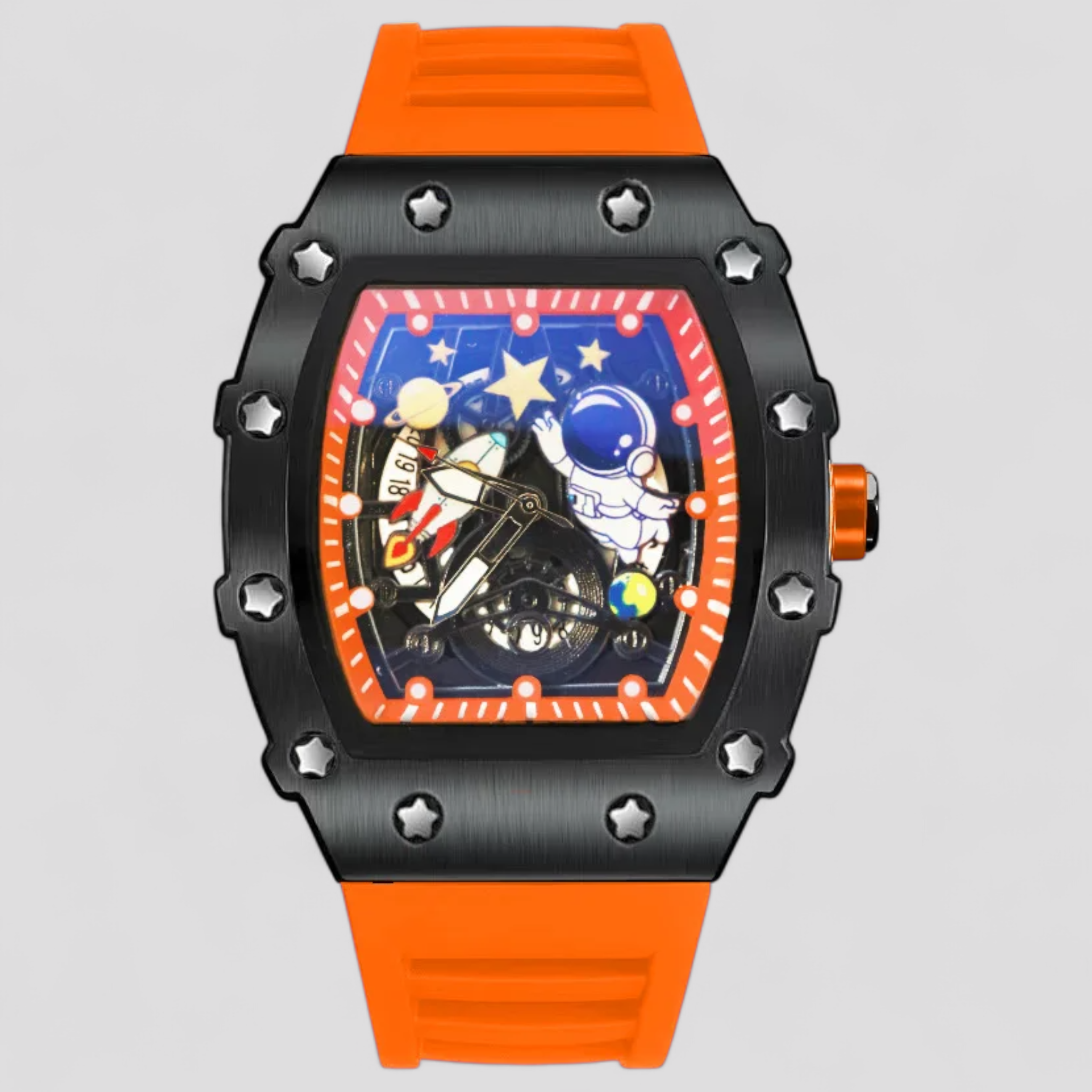 Kian | Orologio Meccanico Estivo Personalizzato - Arancia - watch for men watch for women WATCHES FOR MEN - Concept Palermo