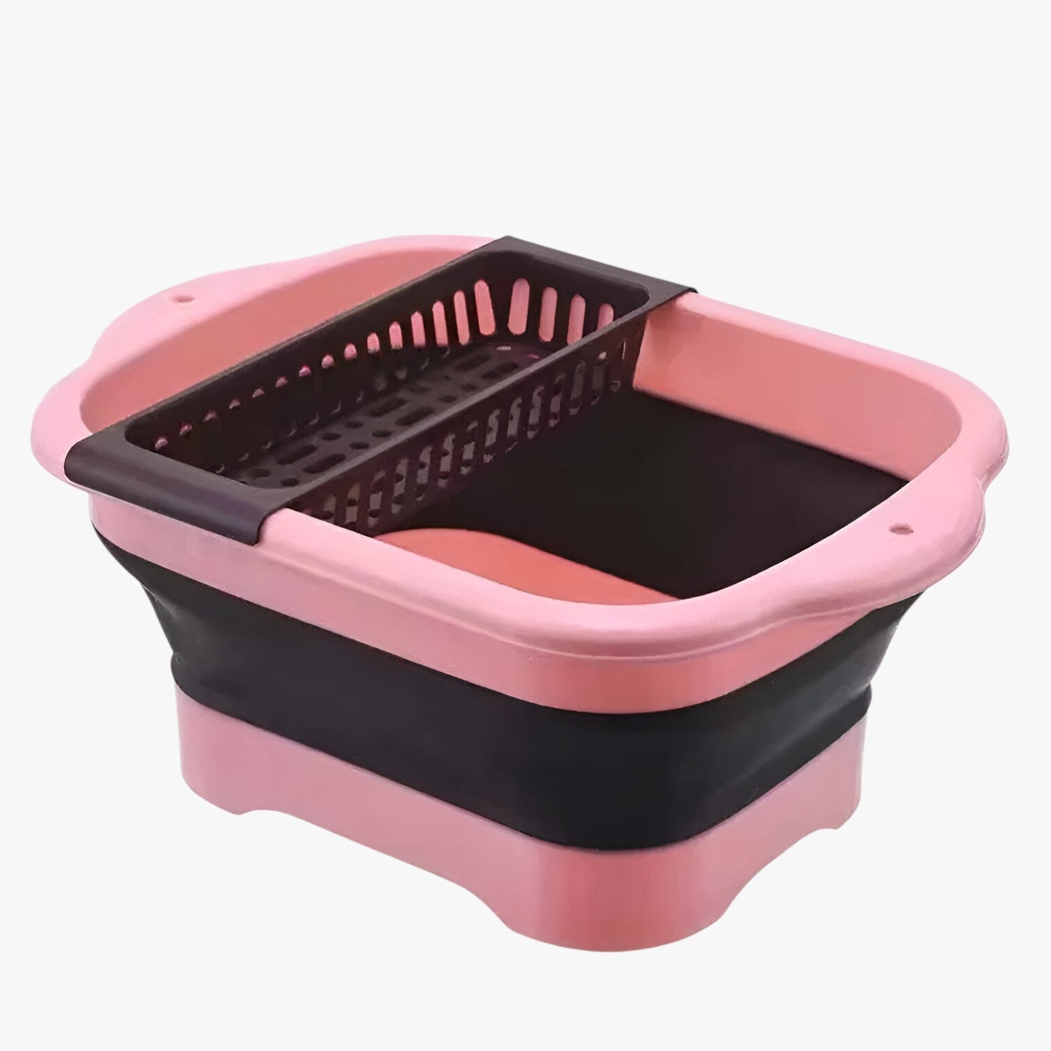 Emerald | Colapasta pieghevole in silicone per frutta e verdura - Rosa - colander Kitchen Kitchen Essentials - Concept Palermo
