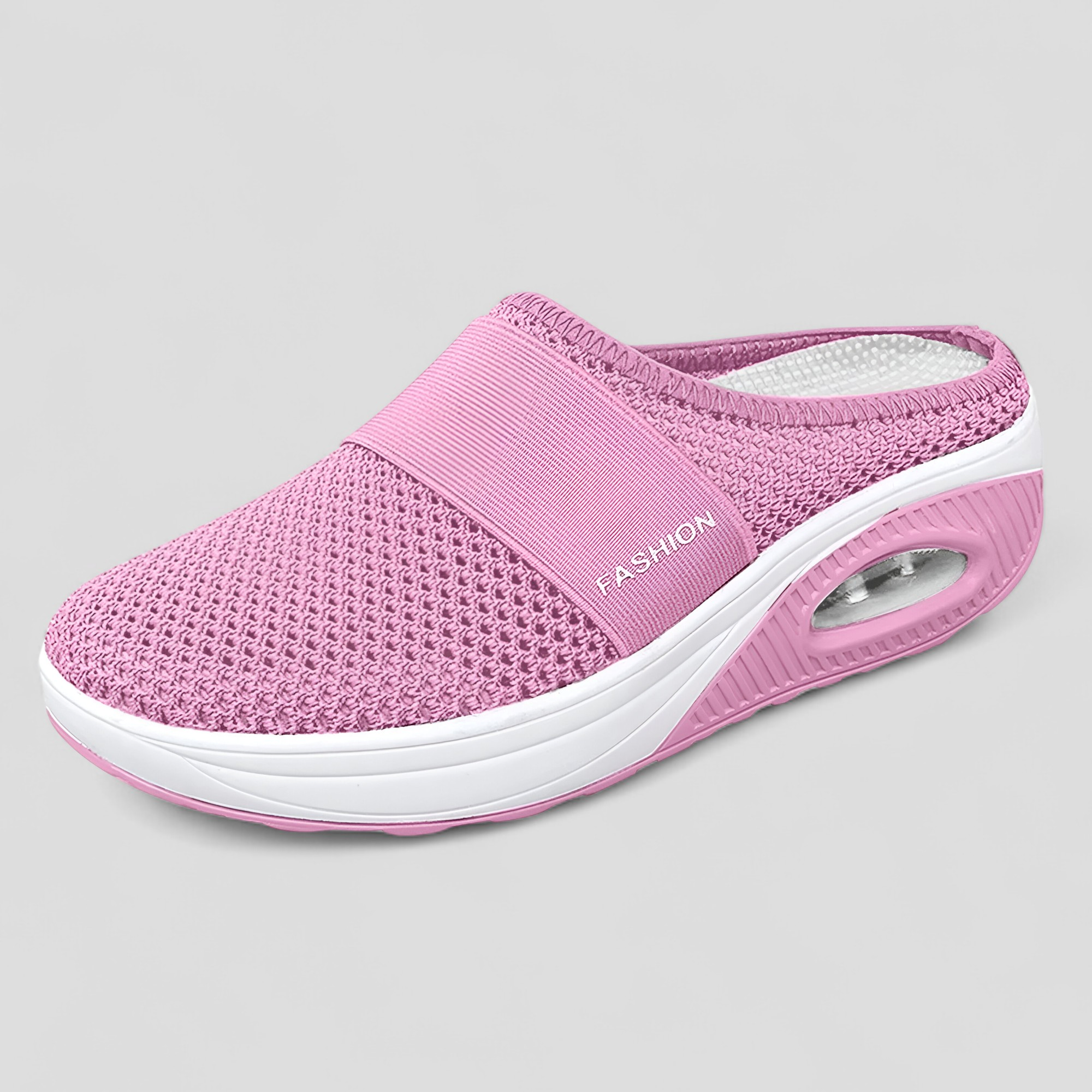 AeroFlex | Parrucca slip-on in mesh con piattaforma e suola imbottita ad aria - Rosa - Shoes - Concept Palermo