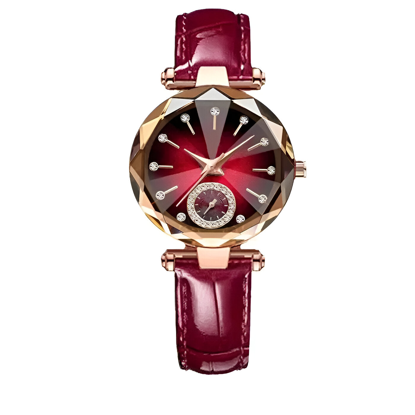 Grace | Orologio da donna elegante in acciaio con diamanti e impermeabile - Rossa - female watch watch for women - Concept Palermo