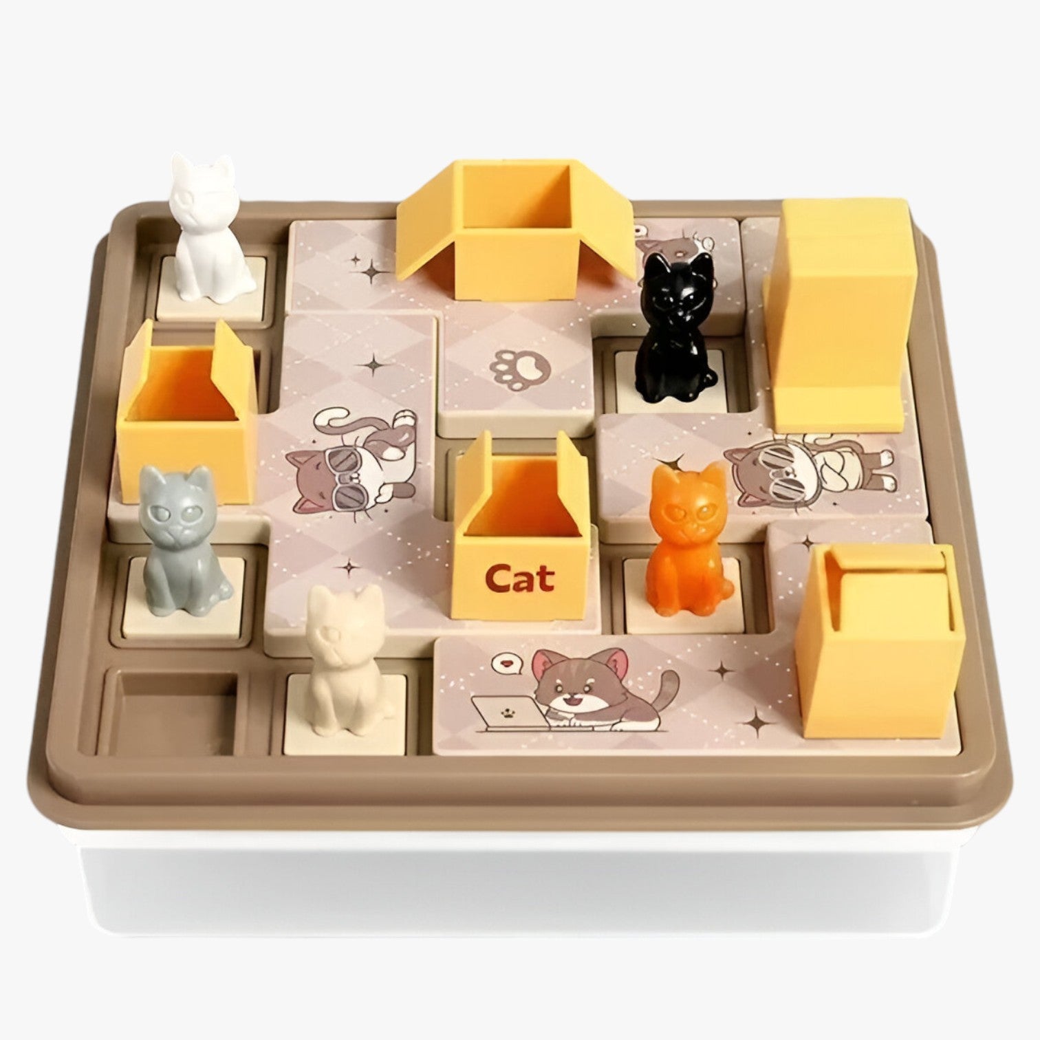 Mila | Tavola Labirinto Logica e Puzzle Educativo - Casa per gatti - kids toys toys TOYS AND GAMES toys for kids - Concept Palermo