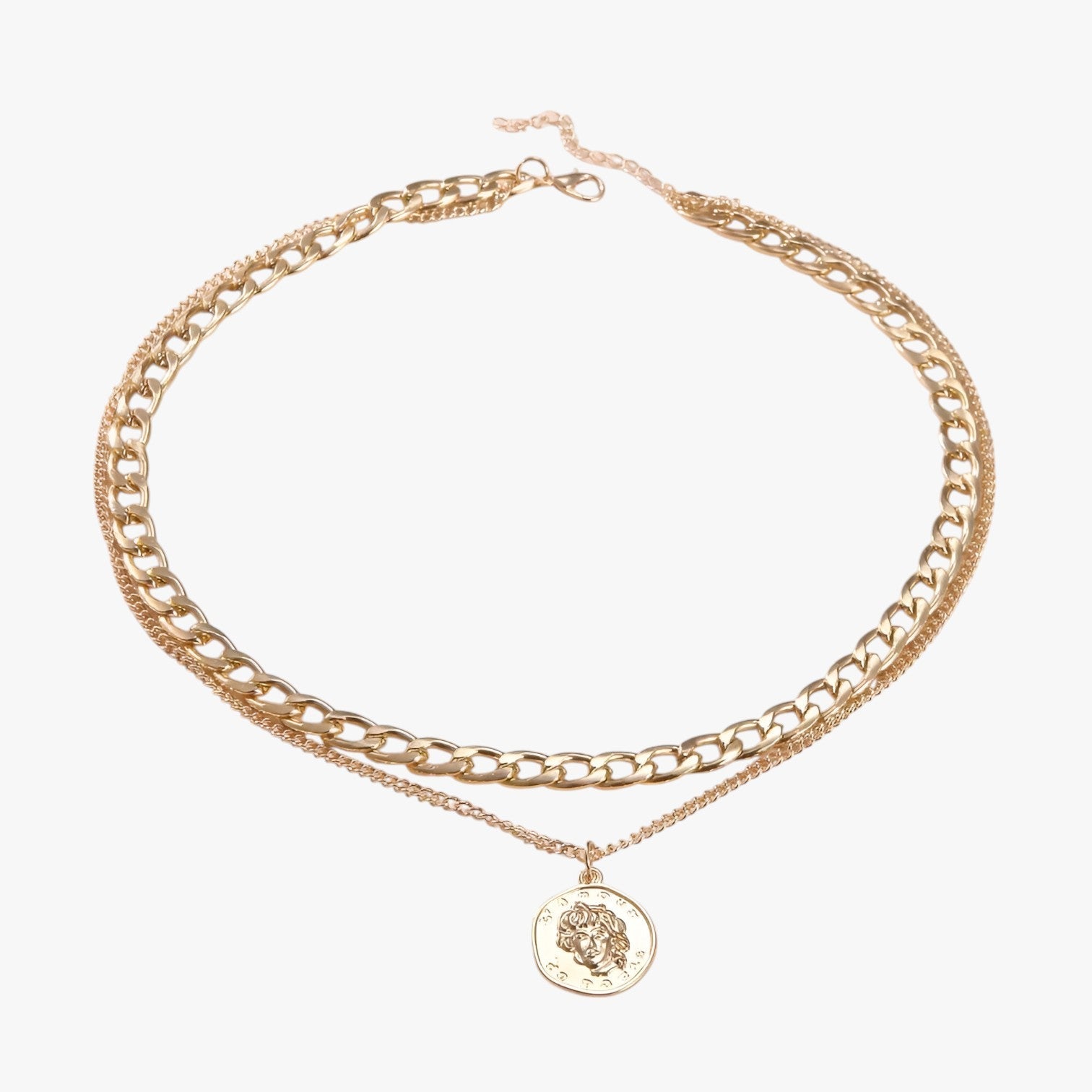 Genevieve | Collana con Monete a Più Strati - Colore oro - Necklace NECKLACES Necklaces for Women - Concept Palermo