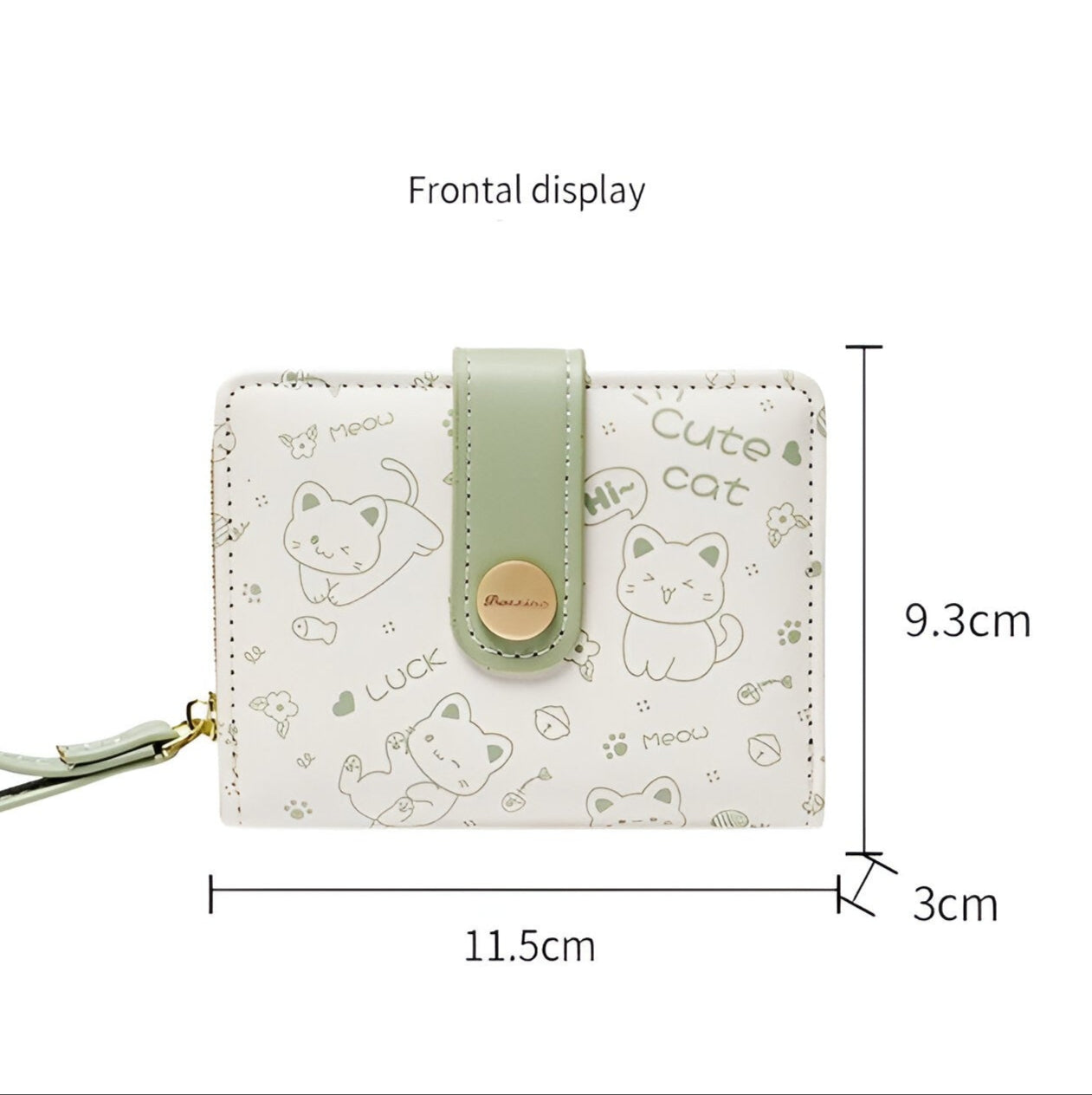 Cassandra | Portafoglio Donna con Gattine - Compatto e Multifunzionale - - wallet womens wallet - Concept Palermo