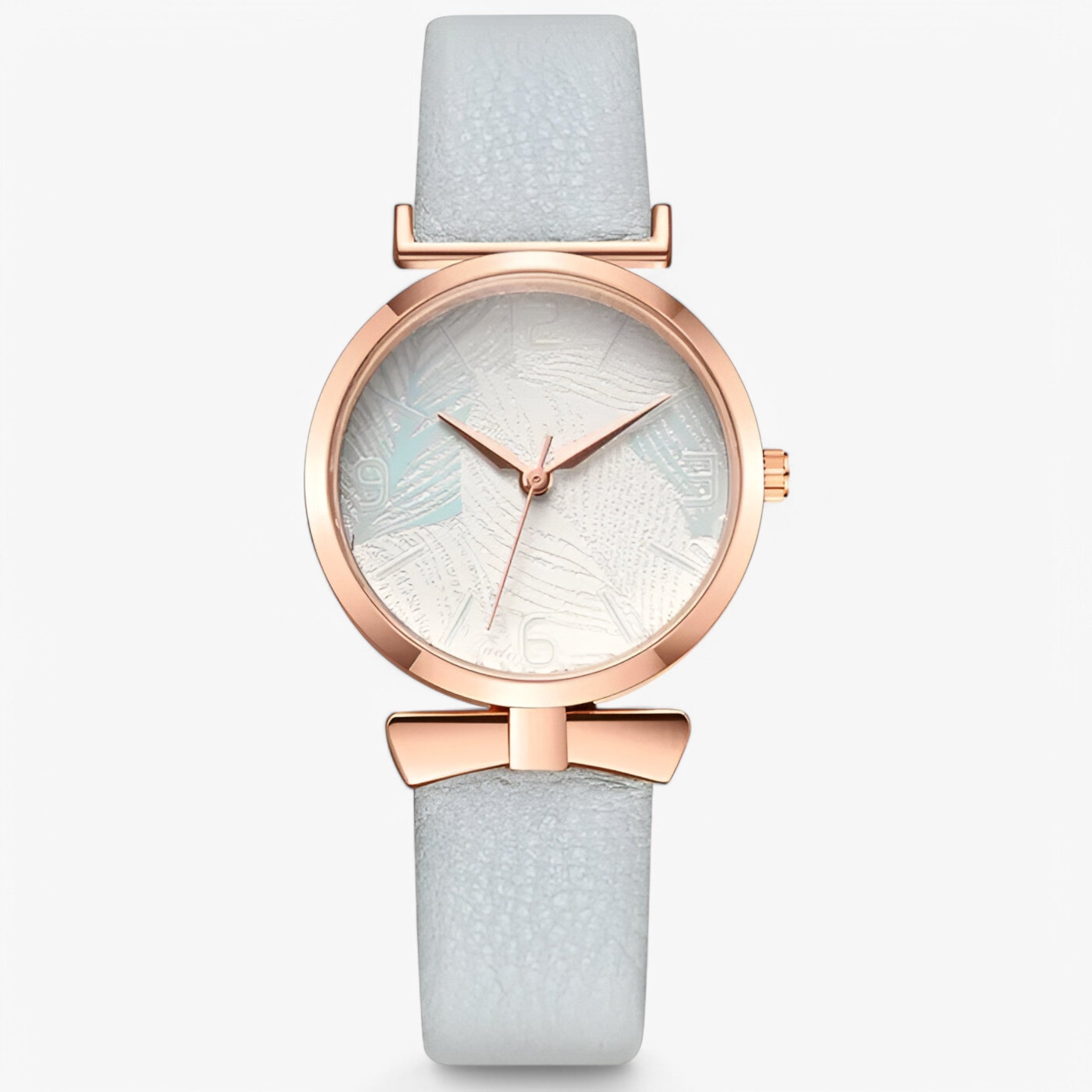 Lesley | Orologio da donna digitale al quarzo con motivo a foglia e cinturino alla moda - Azzurro - female watch watch for women - Concept Palermo