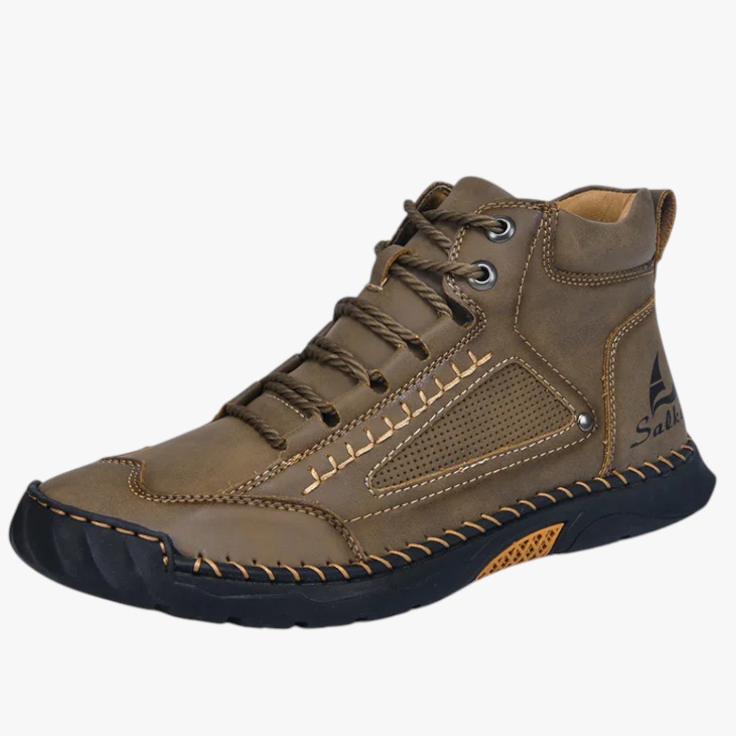 Justin | Stivali da Uomo Fatti a Mano Design in Pelle, Traspiranti & Stile Casual Premium - khaki - Boots & Shoes Men's Shoes shoes shoes for men - Concept Palermo