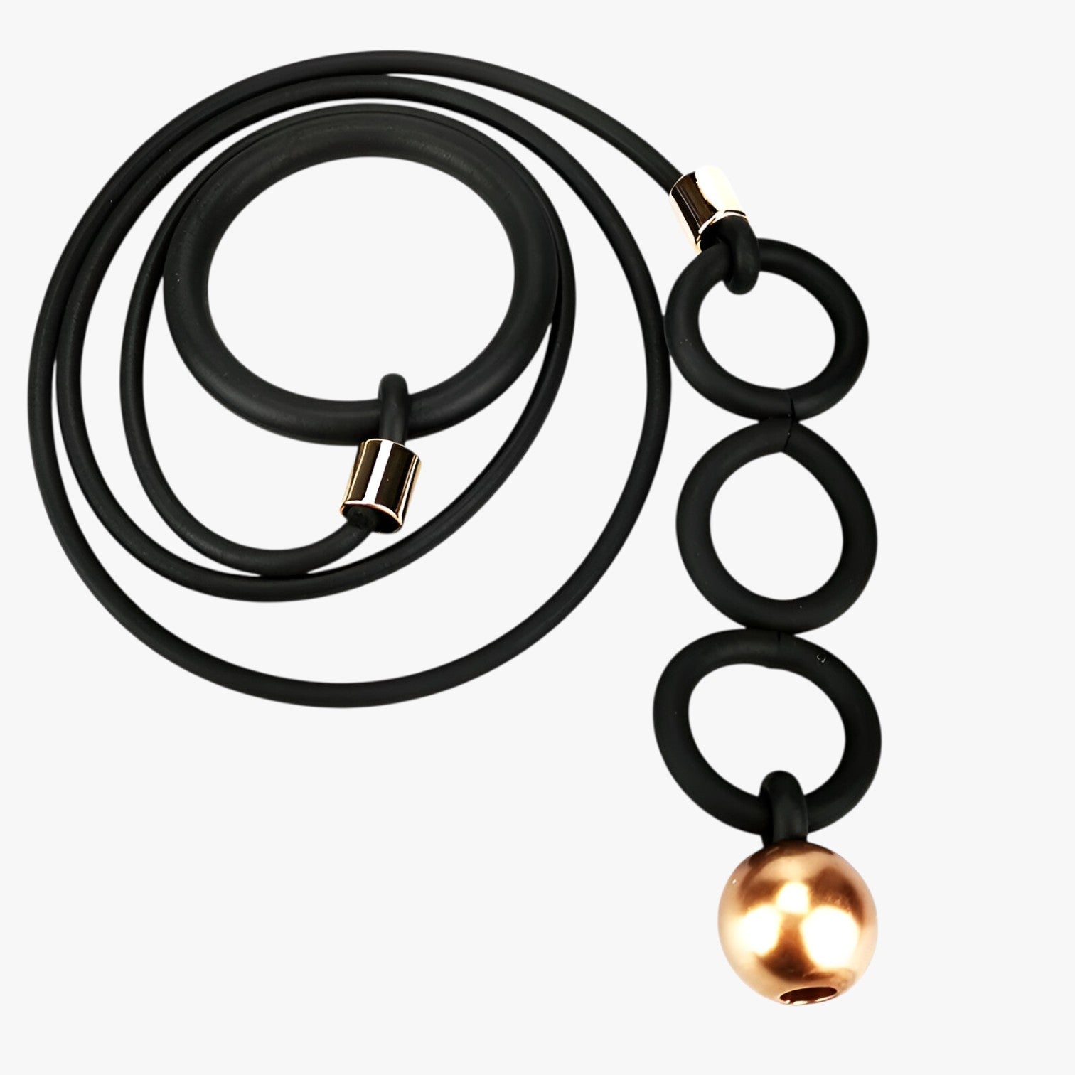 Cassidy | Elegante dichiarazione: collana regolabile di lusso con grandi charm a perla - nero - elegant womens necklaces Fashion Necklaces Necklace Necklaces for Women - Concept Palermo
