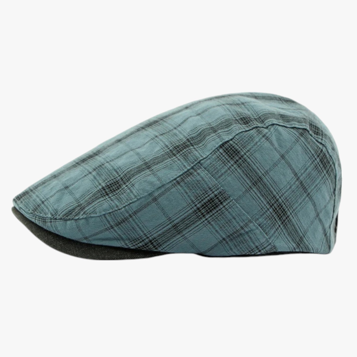 Sevyn | Berretto Tartan Retro in Cotone - blu - caps mens cap - Concept Palermo