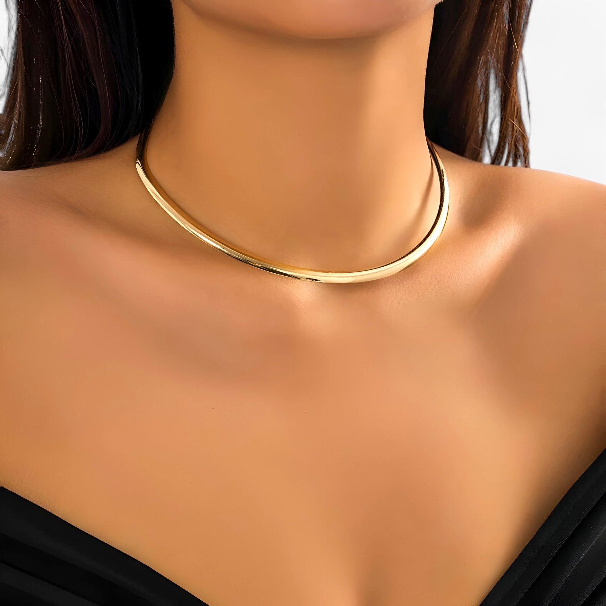 Aira | Collana Choker Oro Singola - Elegante Opzione di Stile per Ogni Look da Festa - - necklaces Necklaces for Women WOMEN - Concept Palermo