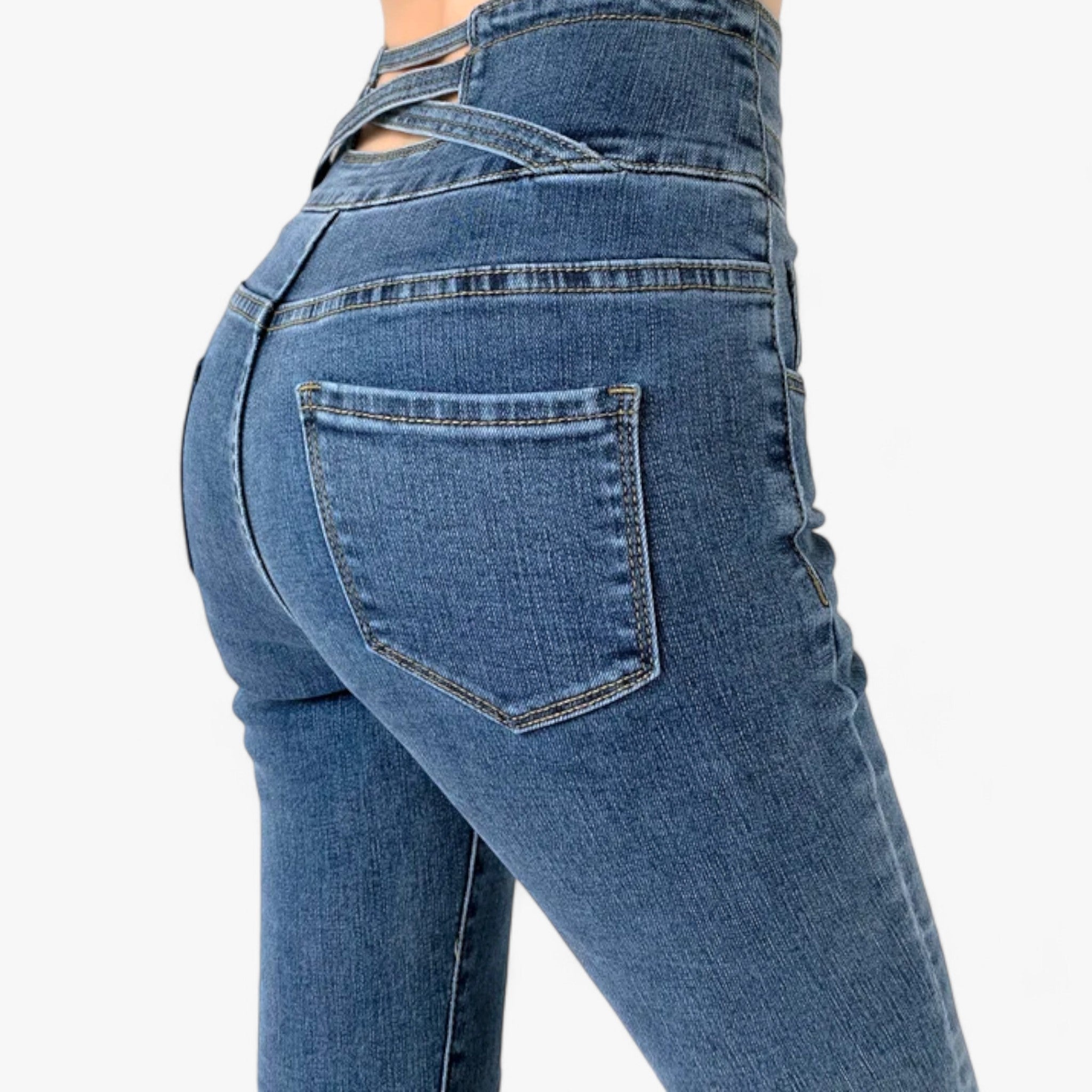 Nina | Jeans skinny a matita - Elastico sottile per una vestibilità più snella - - pants pants for women Pants women women pants - Concept Palermo