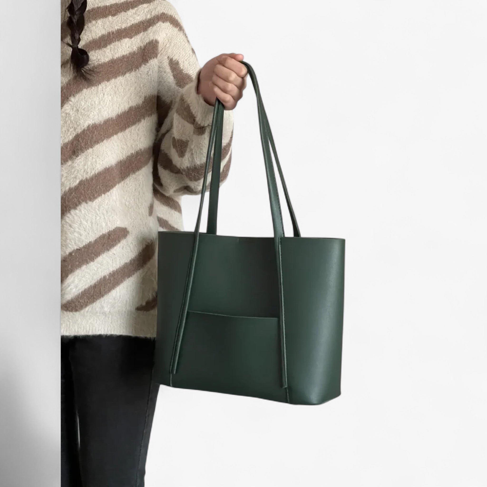 Borsa Stella con manici superiori - Verde - Bags handbags Shoulder Bags women bags Women's handbags - Concept Palermo