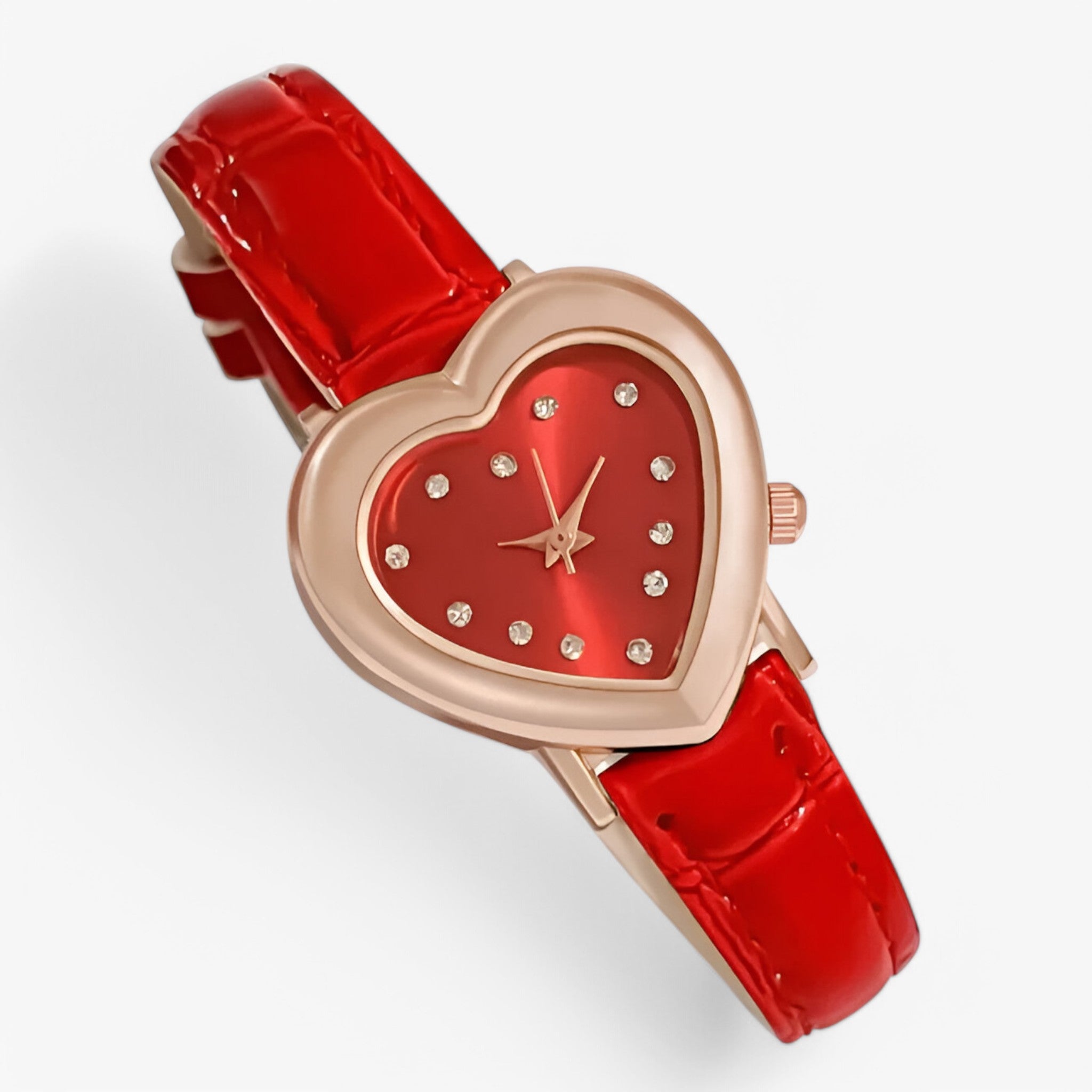 Bianca | Orologio da donna con quadrante a cuore e cinturino in pelle - - female watch watch for women - Concept Palermo