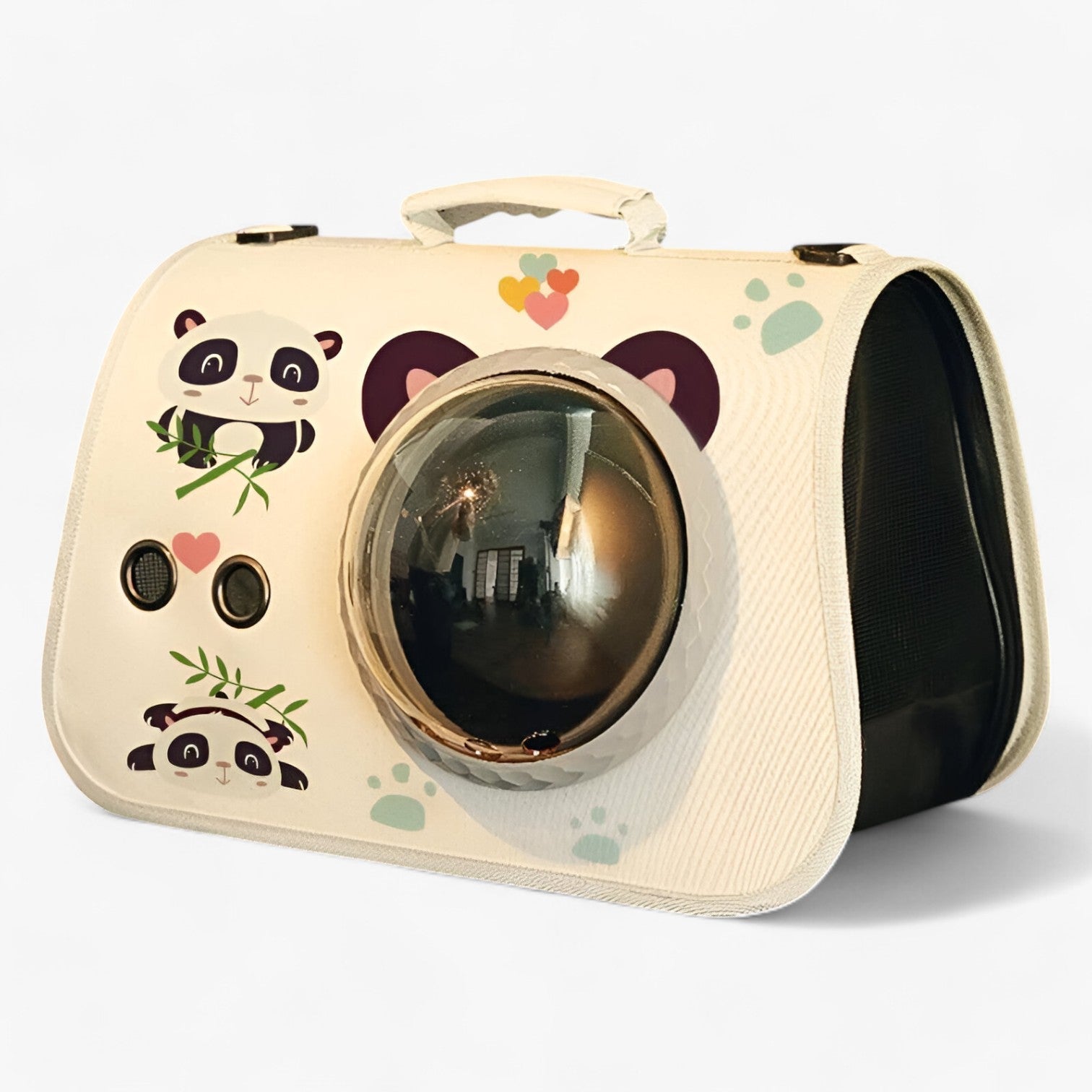Zoë | Borsa per gatti trasparente e traspirante per viaggi - panda come mostrare - - Concept Palermo