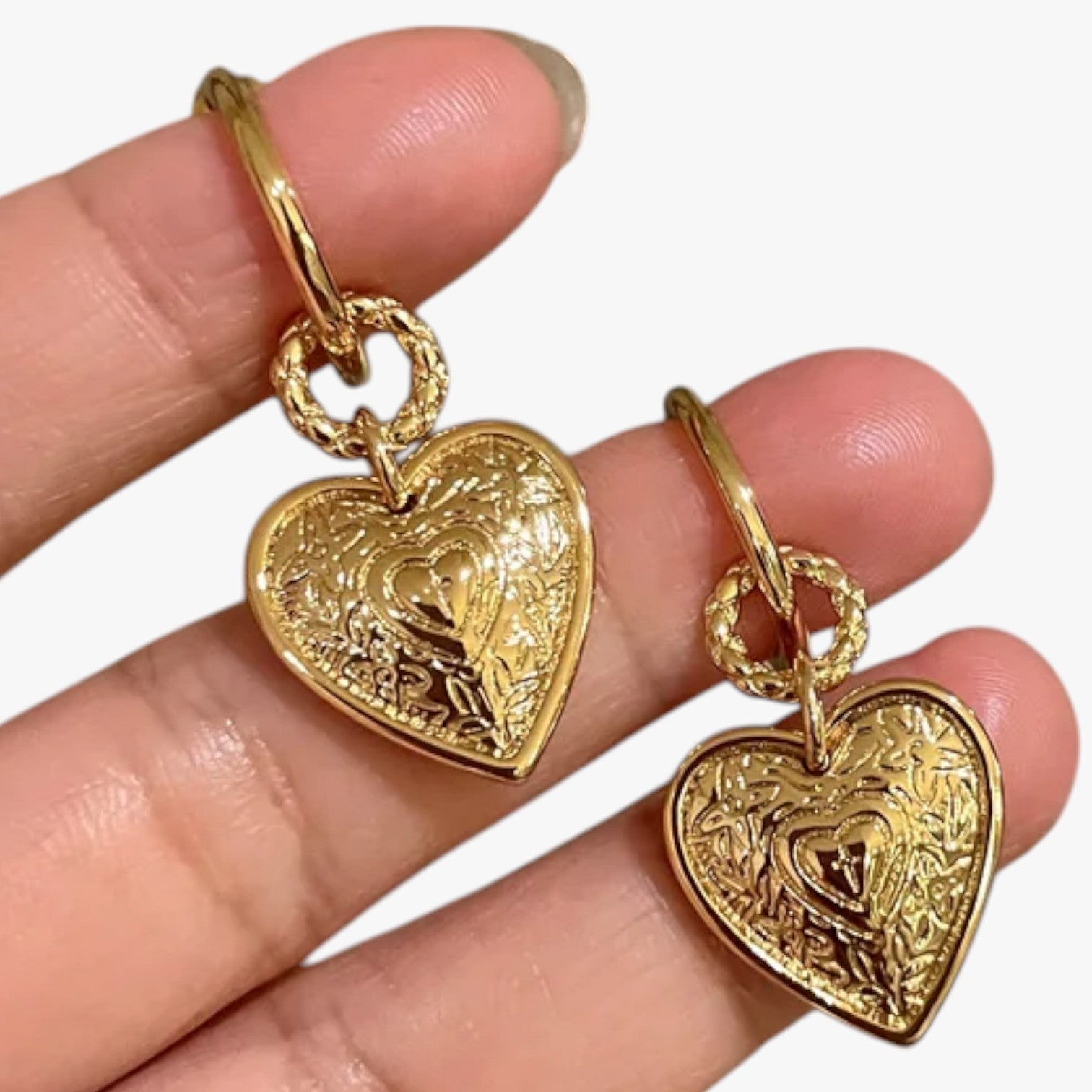 Martha | Eleganti orecchini a forma di cuore retrò - - EARRINGS Earrings for Women Girls New Fashion Earrings womens earring - Concept Palermo
