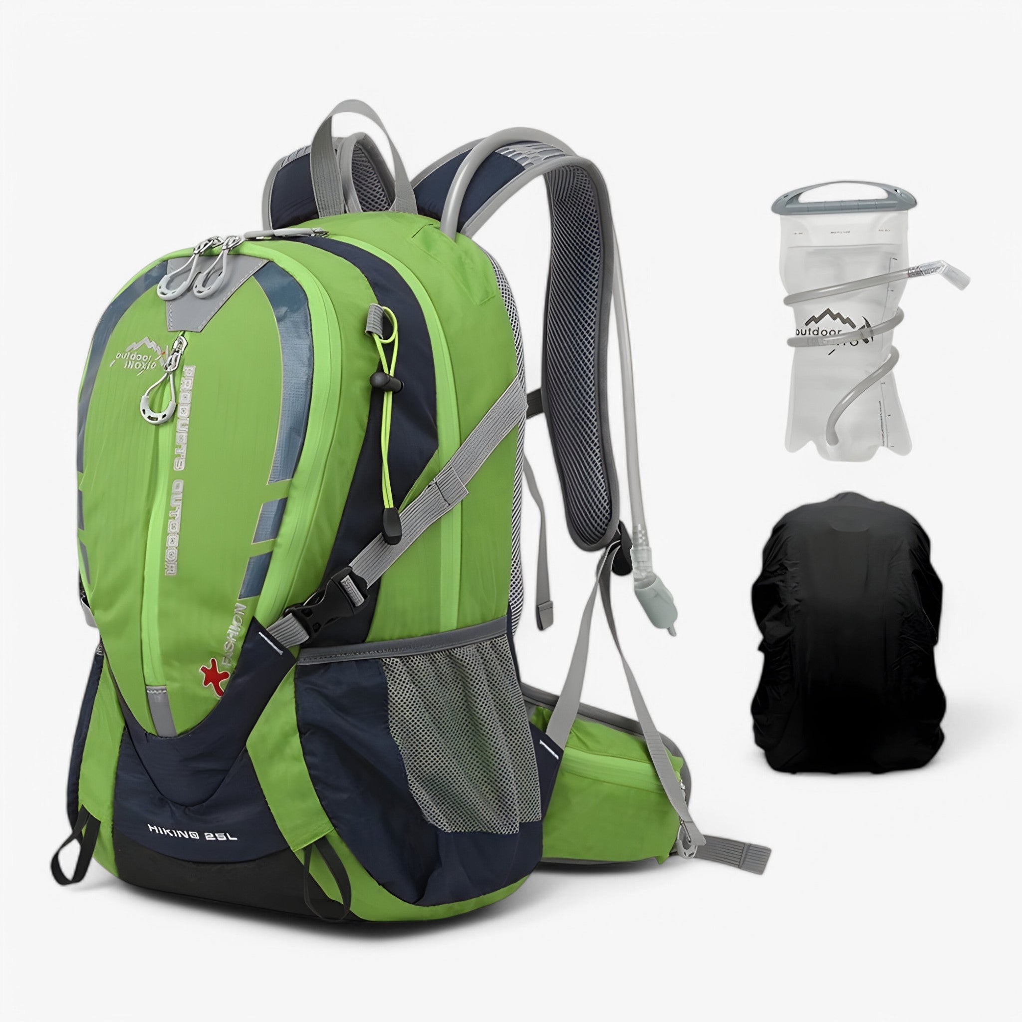 Arthur | Zaino idrico da 25L - Verde 2L Copertura pioggia - - Concept Palermo