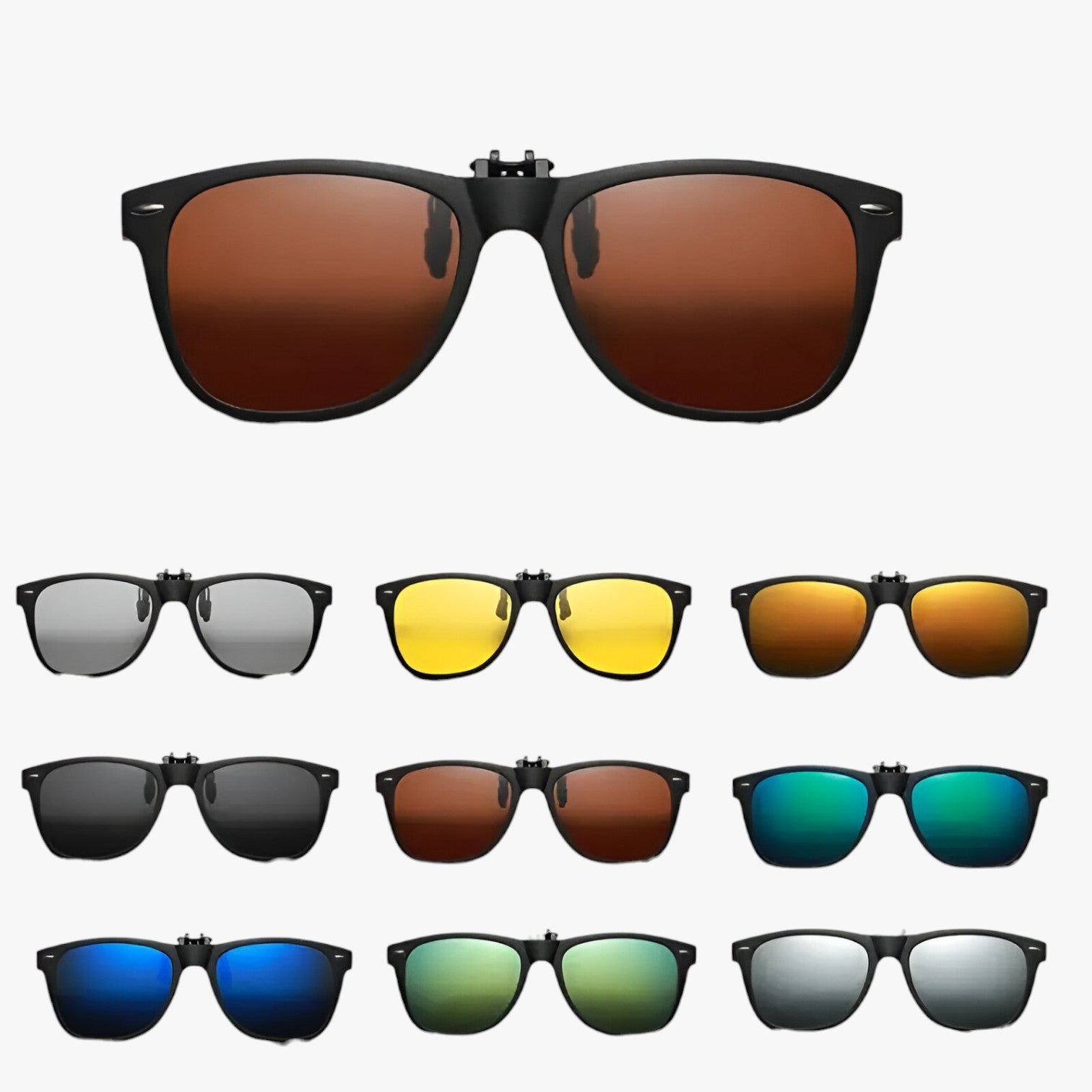 Archer | Occhiali da Guida Flip-Up Polarizzati – Visione Nitida Giorno e Notte - - mens sunglasses sun glasses Sunglasses sunglasses polarized men - Concept Palermo