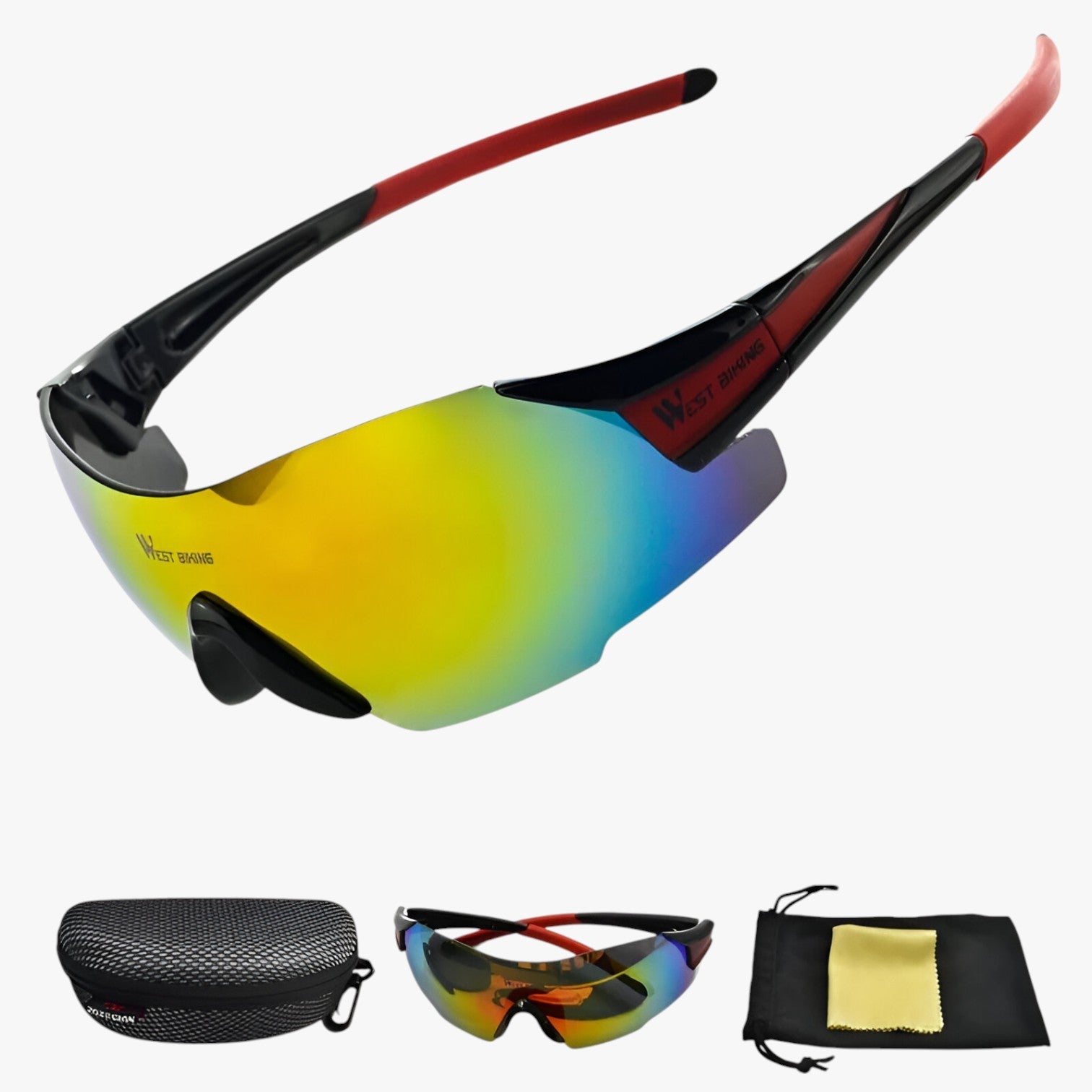 Roderick | Occhiali da ciclismo antivento – visibilità chiara e protezione totale - - mens sunglasses Polarized man sunglasses Sunglasses sunglasses polarized men - Concept Palermo