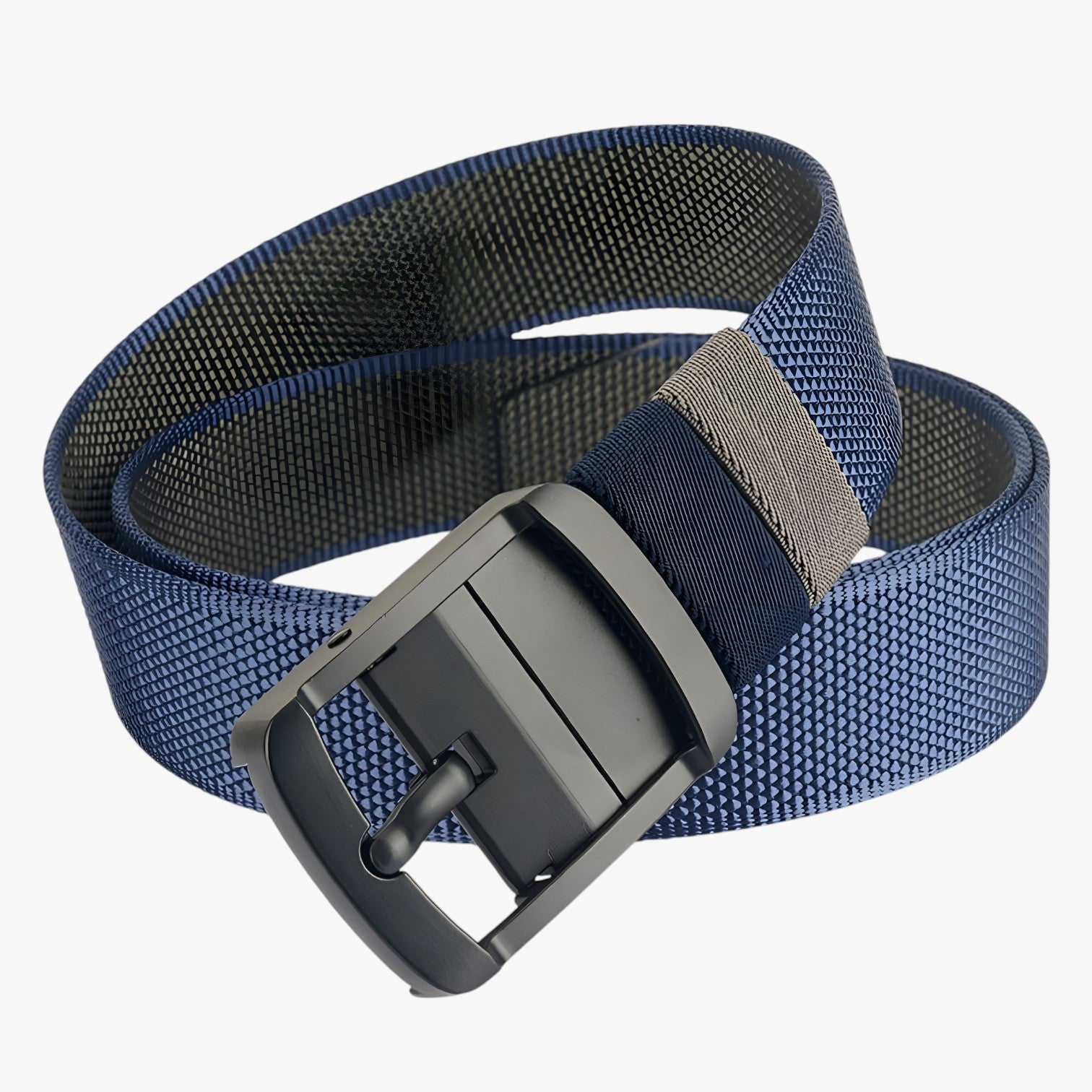 Diether | Cintura reversibile in nylon: 2 look in 1 per ogni stile - blu-nero 120cm - Belts belts for men Mens belt - Concept Palermo
