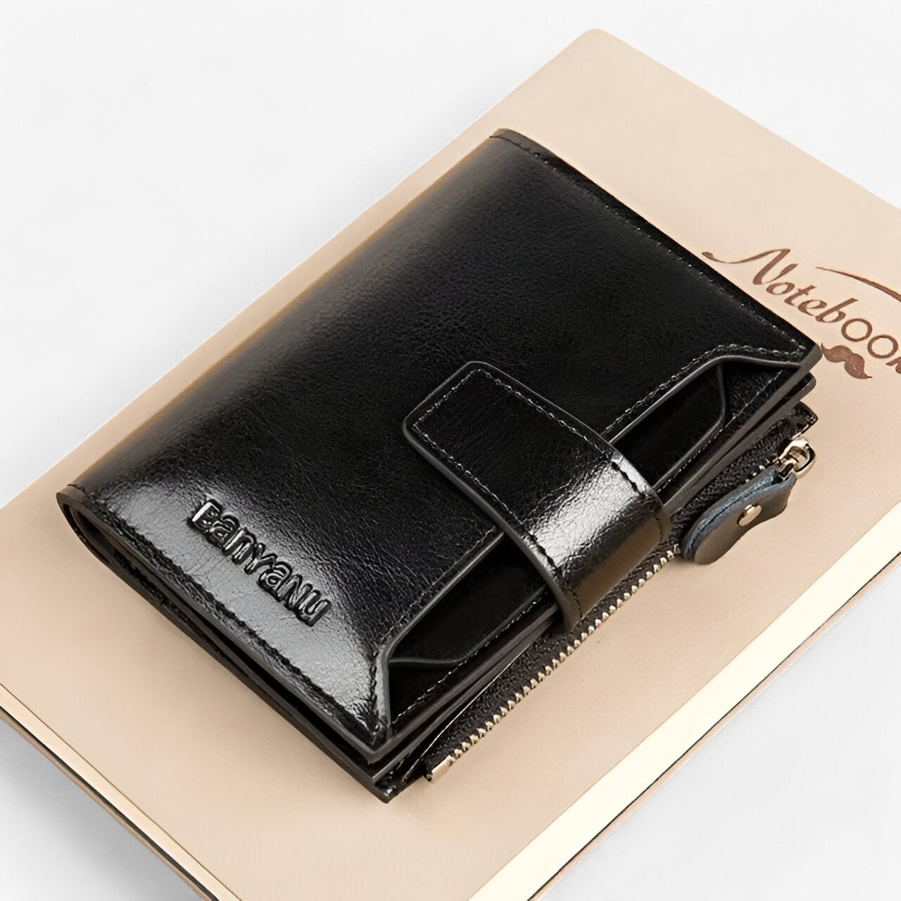 Clara | Portafoglio Donna in Pelle con Blocco RFID - Eleganza e Sicurezza - Nero - wallet womens wallet - Concept Palermo