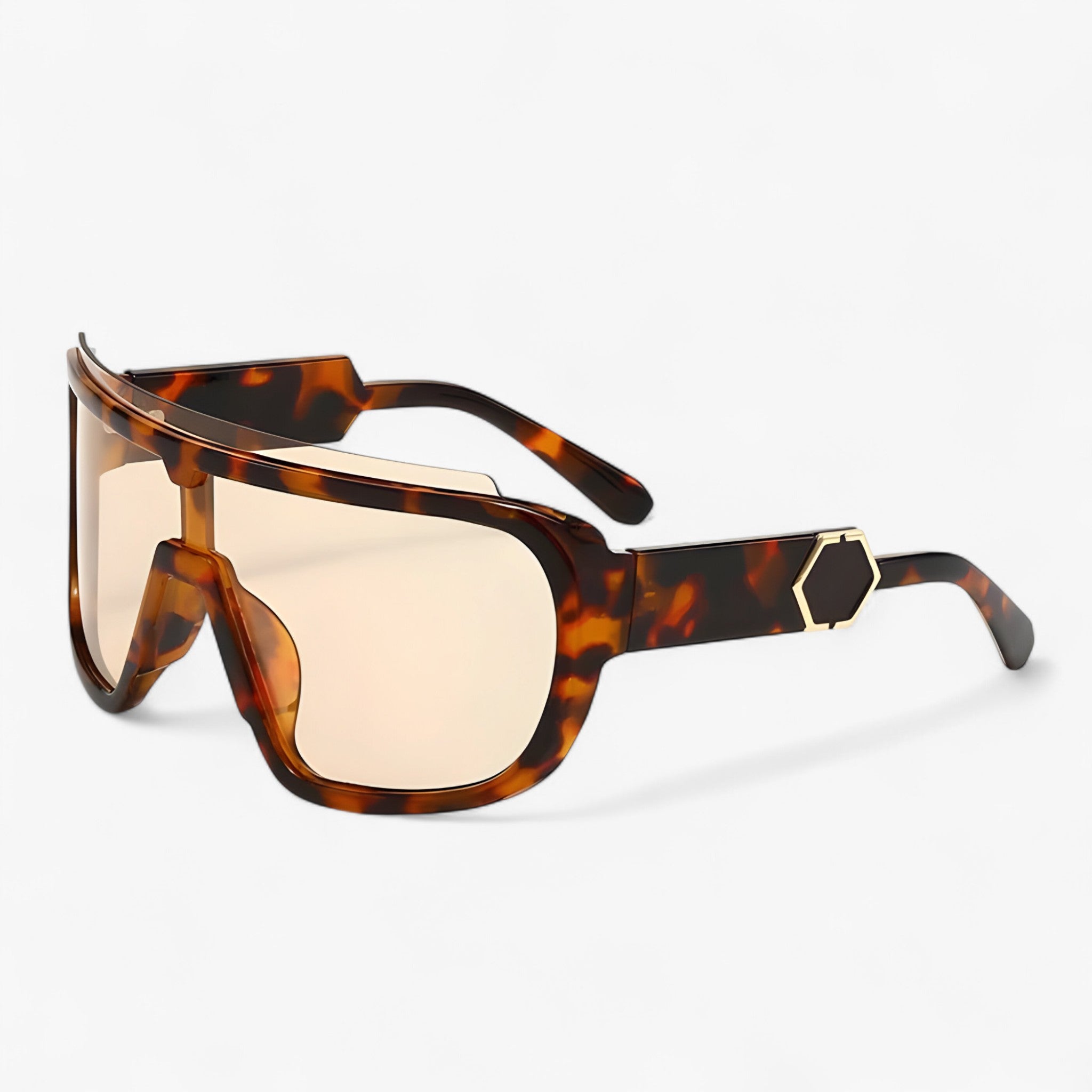 Noah | Occhiali da sole oversize monoblocco avvolgenti - Leopard0 - Fashion Sunglasses men sunglasses polarized mens sunglasses Polarized man sunglasses Sunglasses sunglasses polarized men - Concept Palermo