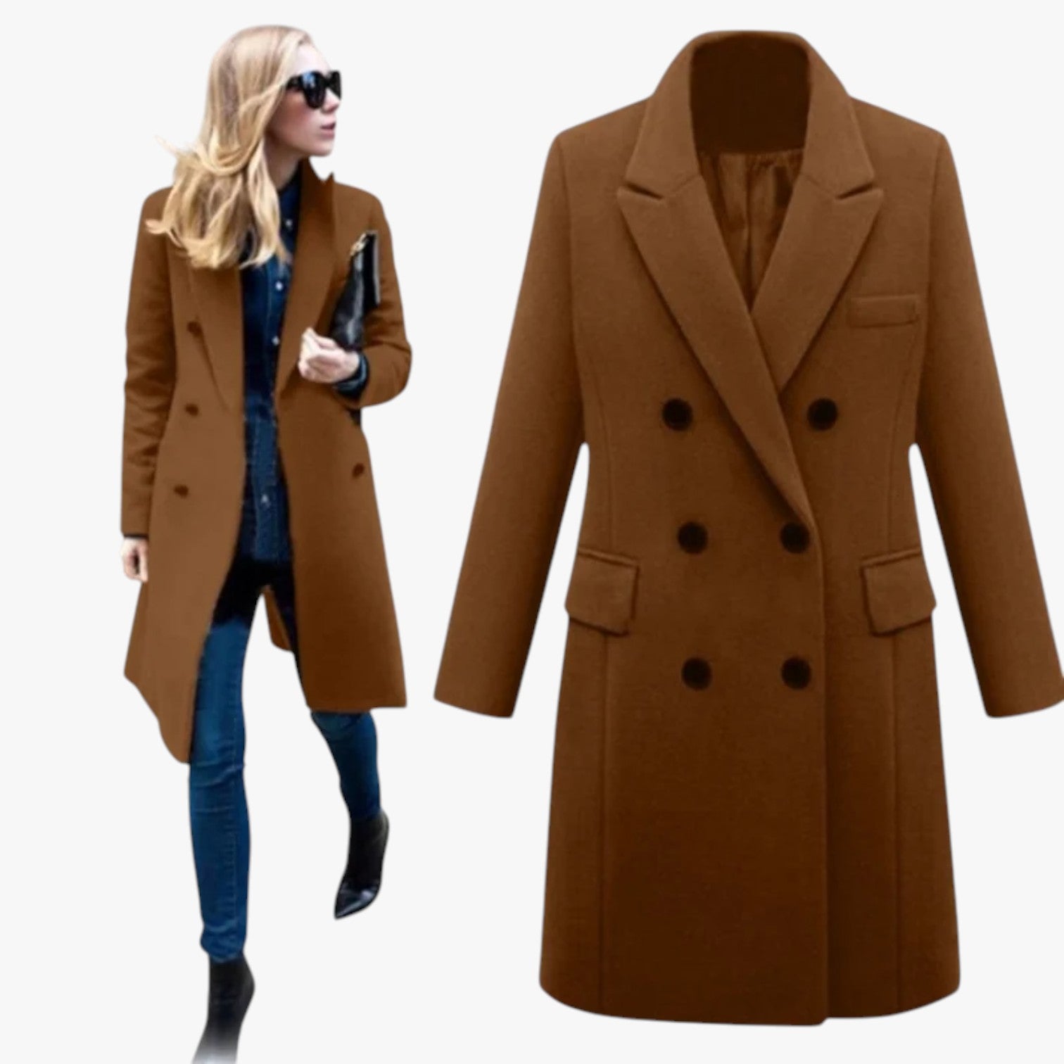 Darla | Elegante giacca in lana da donna: calda, morbida e perfetta per l'ufficio - - coats coats for women female coat Jackets & Coats - Concept Palermo