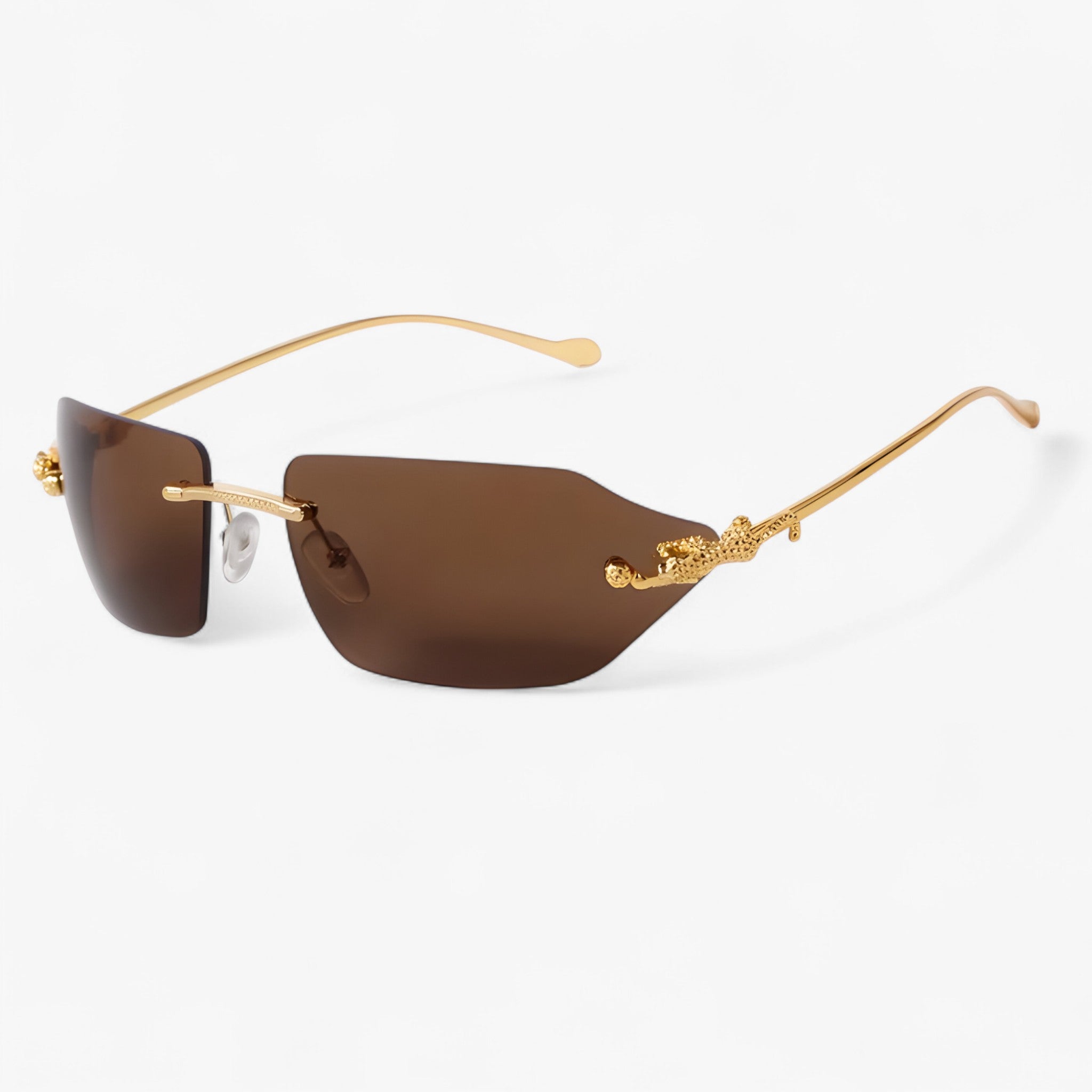 Bruno | Occhiali da sole retrò leopardati senza montatura - C2 come immagine - Fashion Sunglasses men sunglasses polarized mens sunglasses Polarized man sunglasses Sunglasses sunglasses polarized men - Concept Palermo
