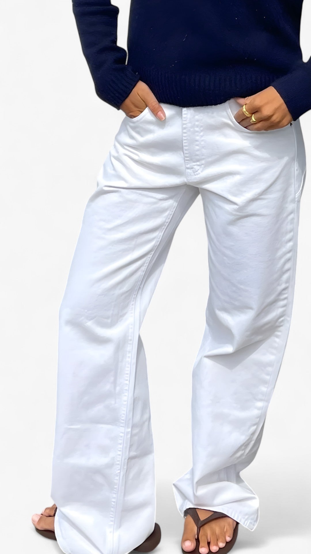 Jeans a vita bassa con stampa a stelle - - pants pants for women - Concept Palermo