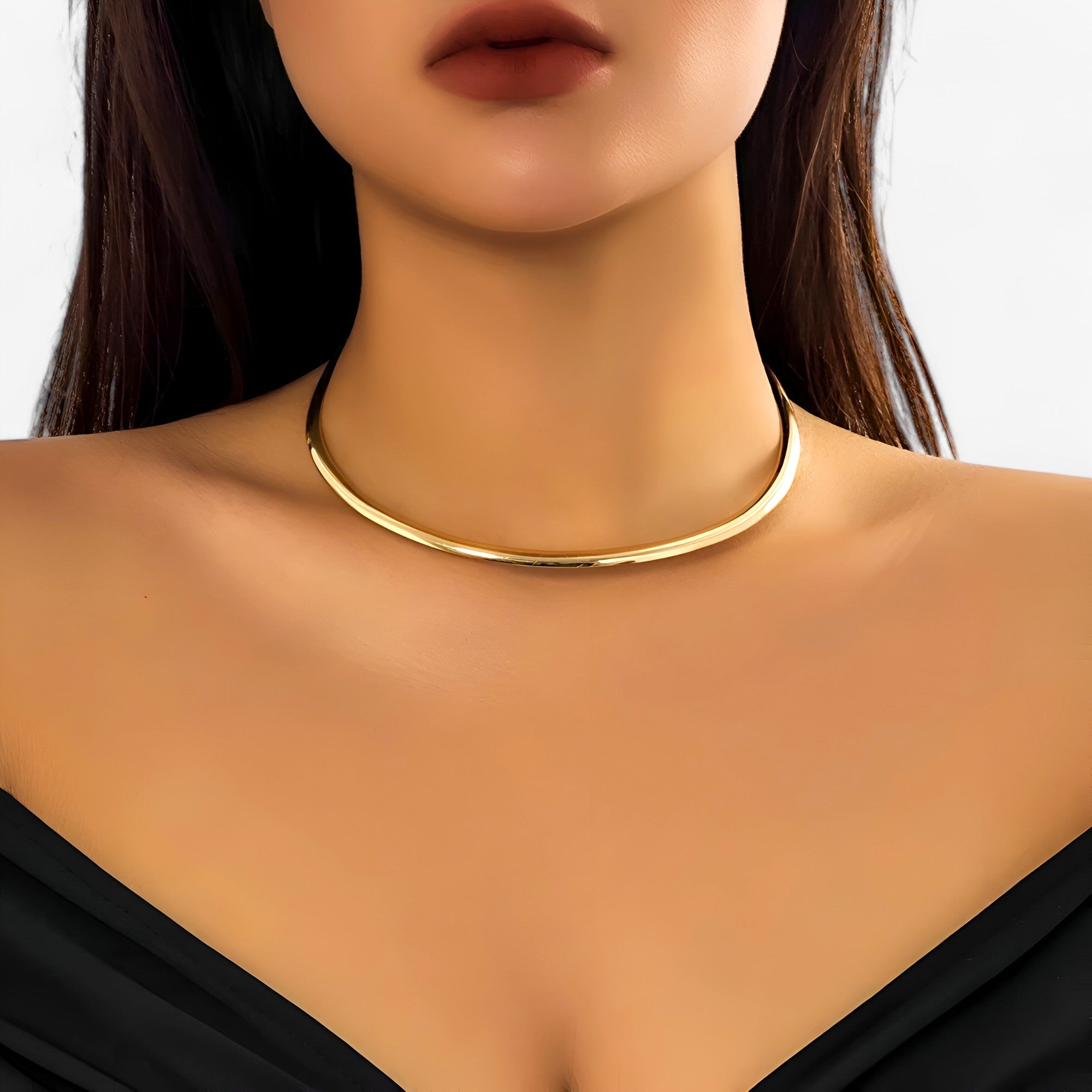 Aira | Collana Choker Oro Singola - Elegante Opzione di Stile per Ogni Look da Festa - - necklaces Necklaces for Women WOMEN - Concept Palermo