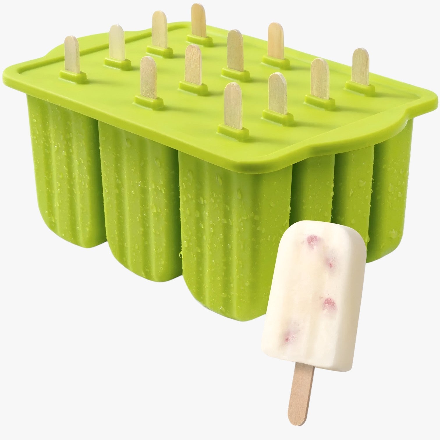 Sunny's | Stampi per Gelato Estivi – Facili Gelati Fai-da-te per Snack Rinfrescanti - 12 grid-verde - Kitchen kitchen accessory kitchen tools - Concept Palermo