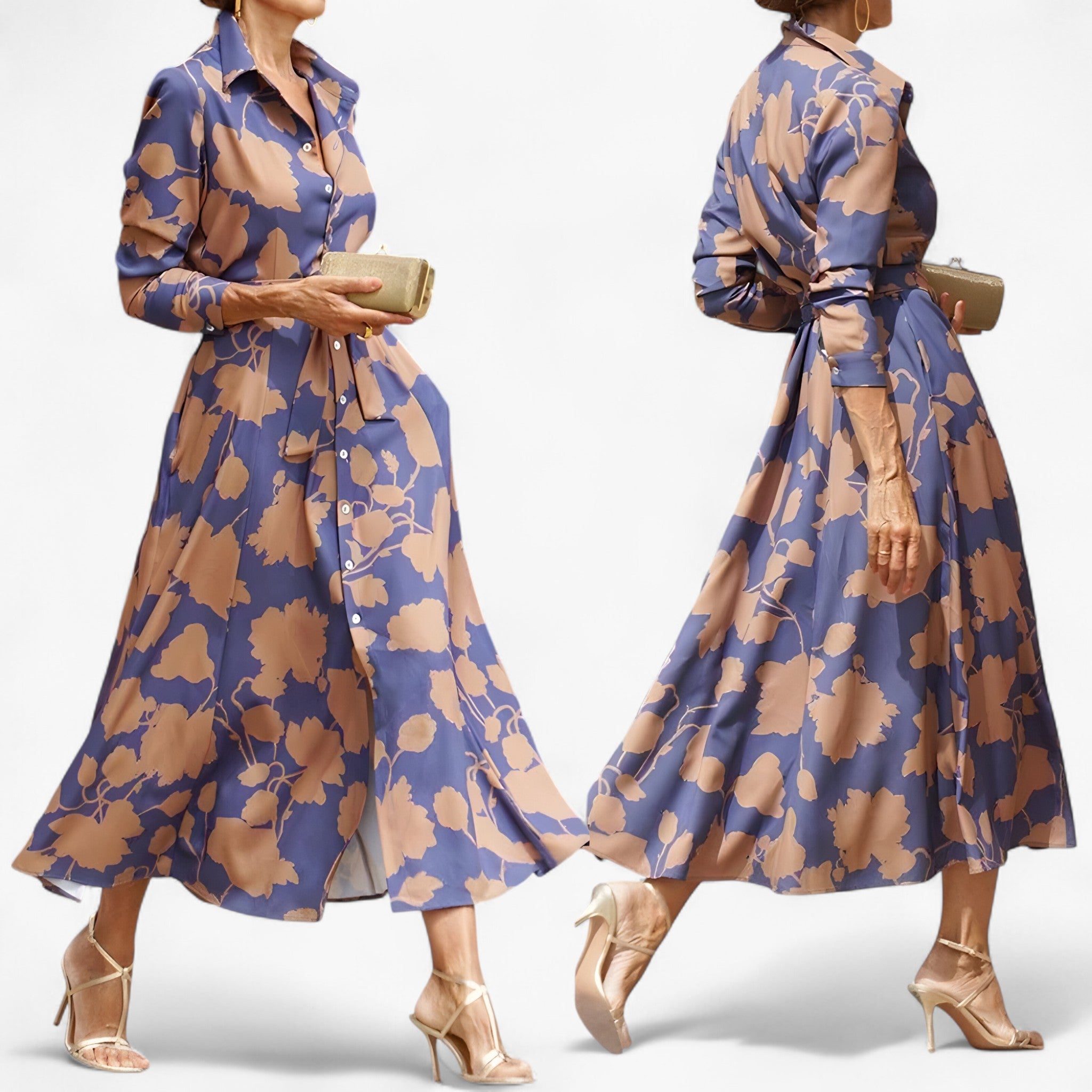 Flora - Vestito Camicia Classico - - - Concept Palermo