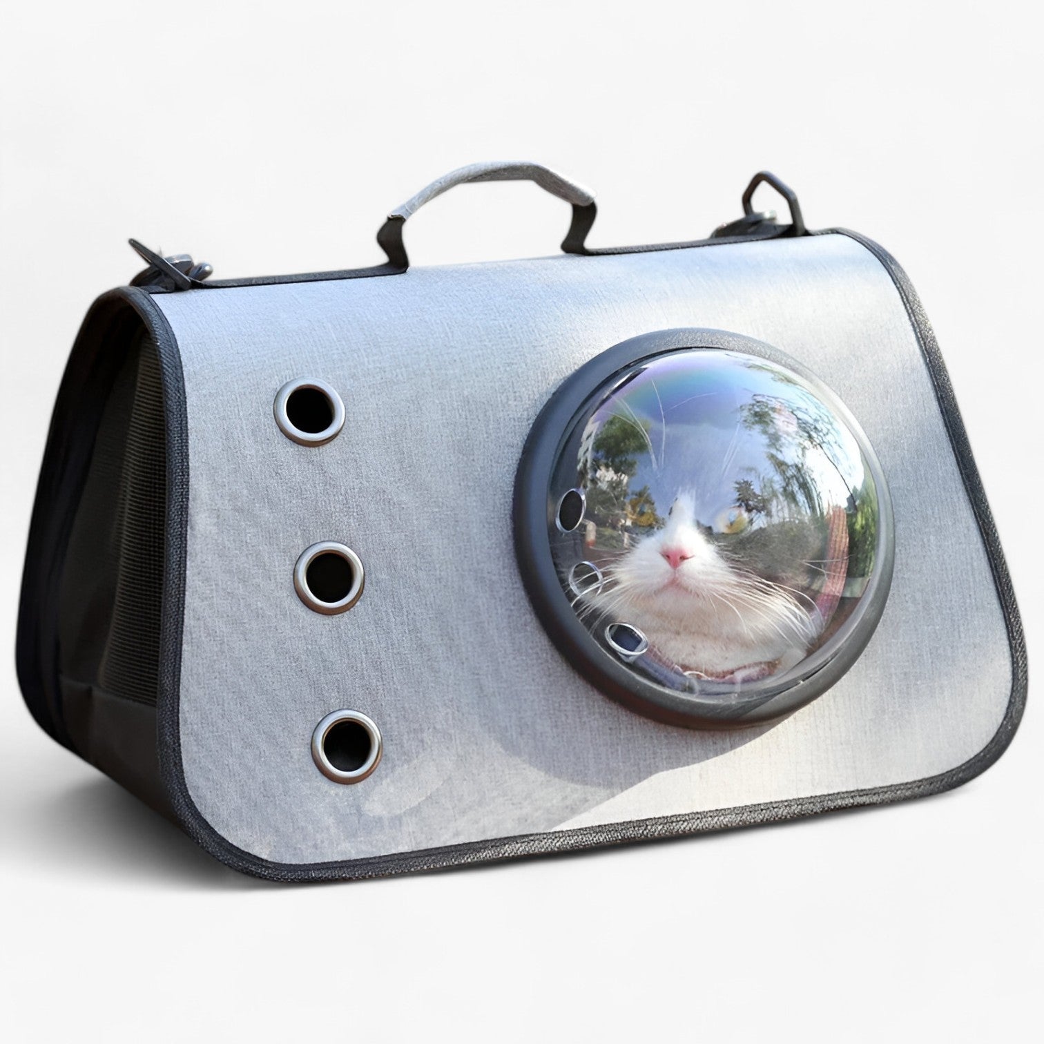 Zoë | Borsa per gatti trasparente e traspirante per viaggi - - - Concept Palermo