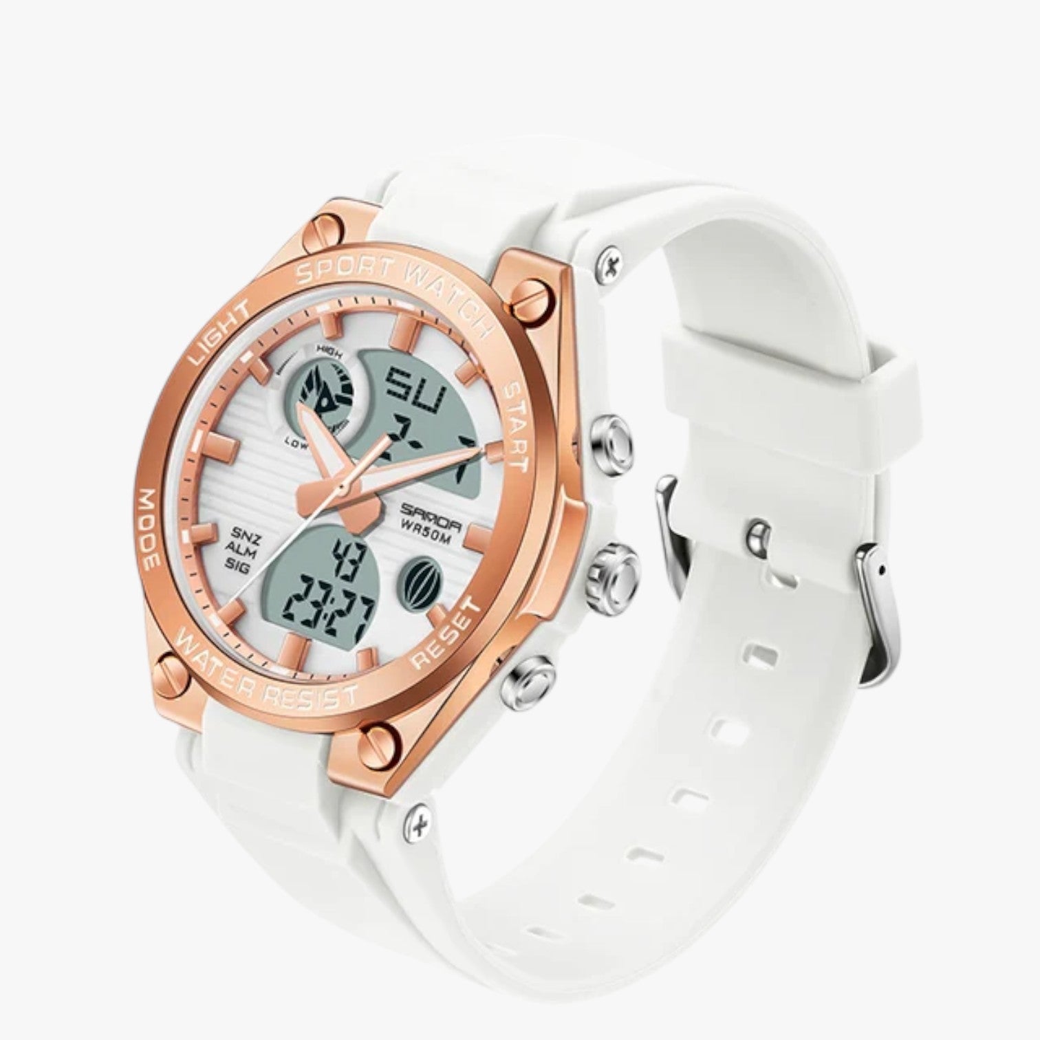 Callie | Orologio sportivo da donna impermeabile - Rosa Bianco - female watch ladies watch watch watch for women watches wrist watches for women - Concept Palermo