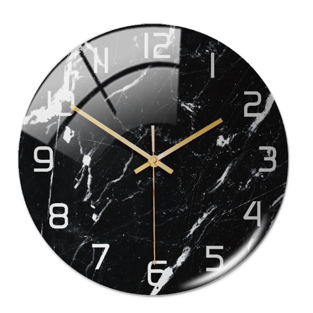 Orologio in marmo senza tempo - Nero Bianco - clocks - Concept Palermo