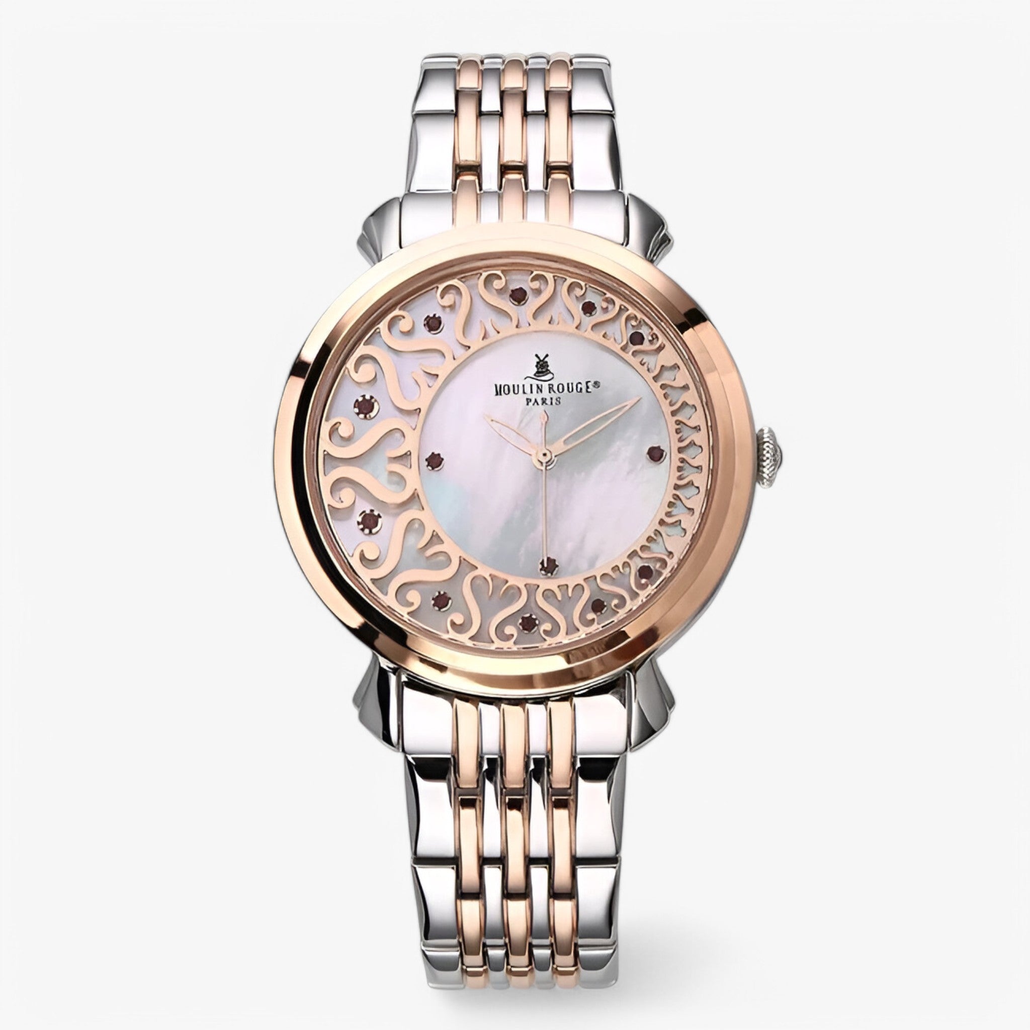 Eunice | Orologio vintage in acciaio con fibbia a farfalla - rosa - female watch watch for women - Concept Palermo